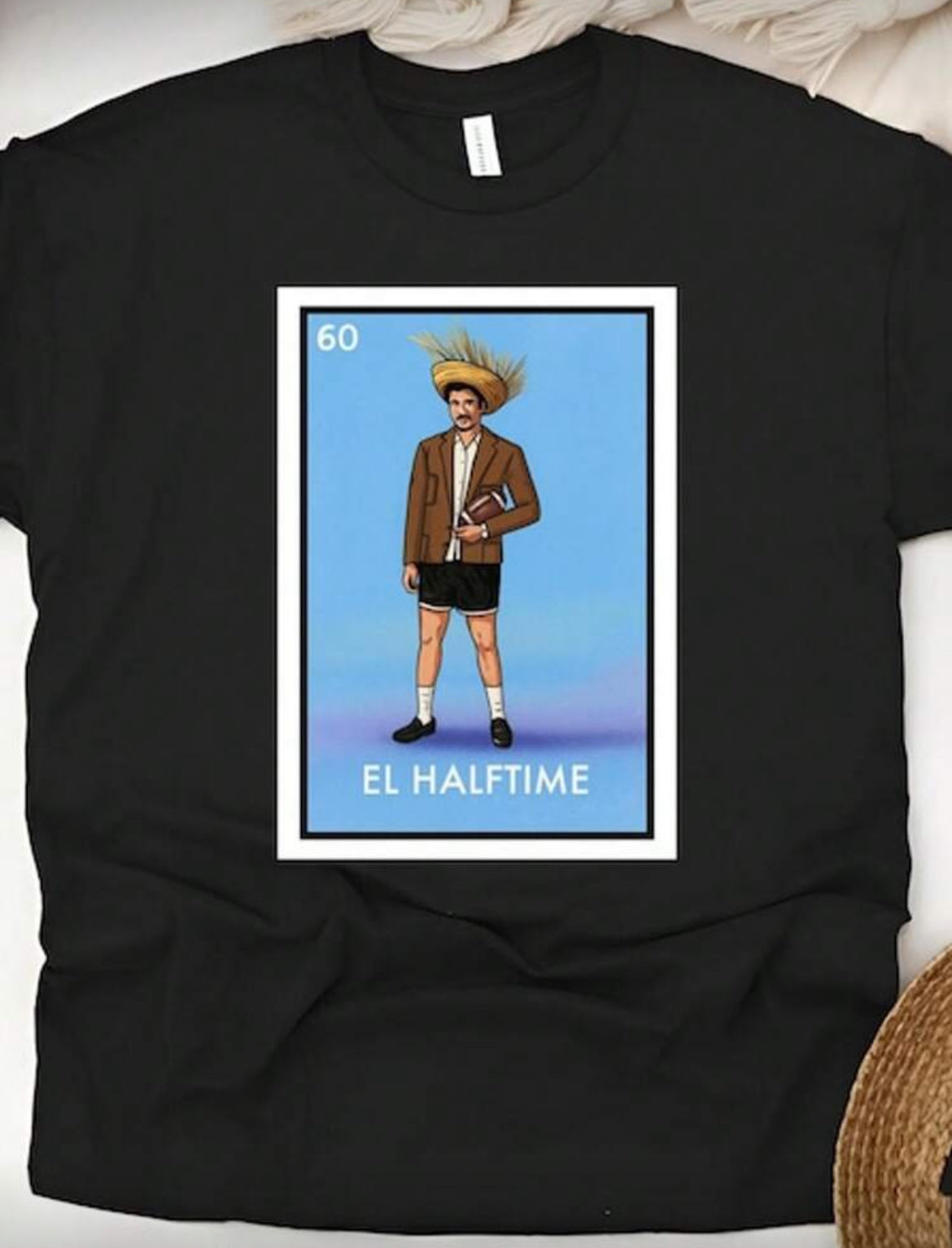 “Benito Super Bowl” Unisex Round Neck Printed T-Shirt