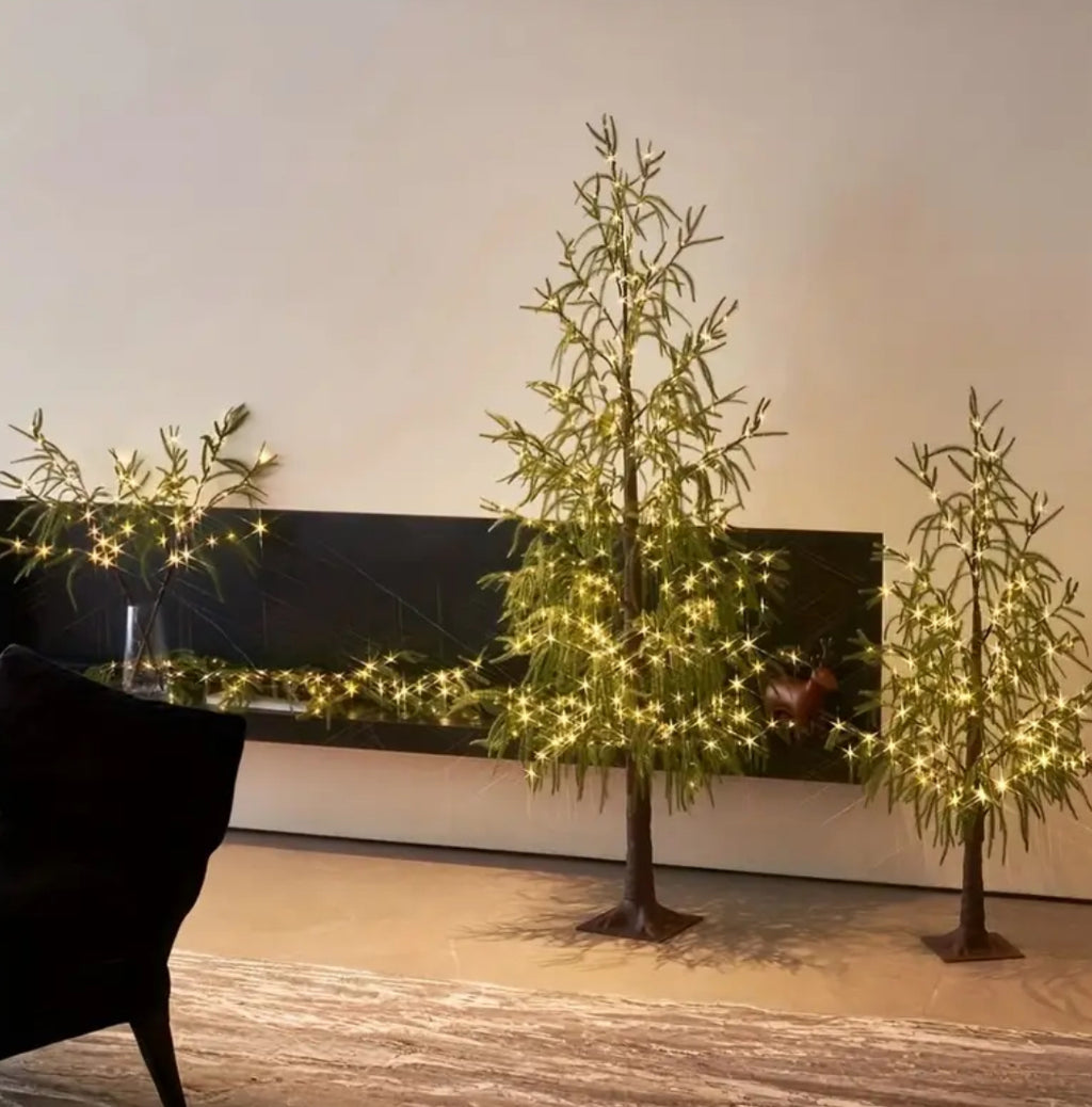 “Oh Christmas Tree” LED Norfolk Artificial Pine Tree with Fairy Lights