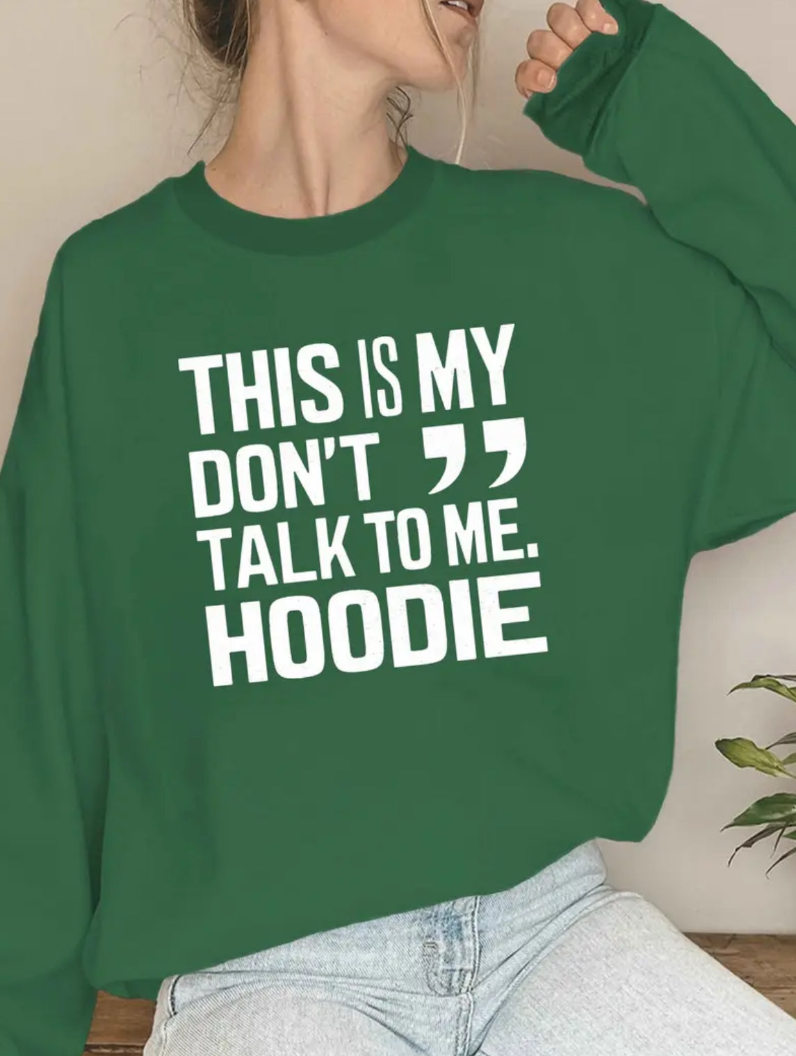 “DON’T TALK TO ME” Women’s Posh 💋 Curves Plus Sweatshirt