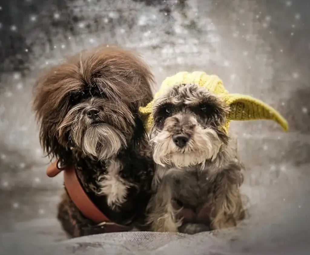 Posh Pets 🐾 “Baby Yoda” 1pc Knitted Ear Muffs Hat-Scarf