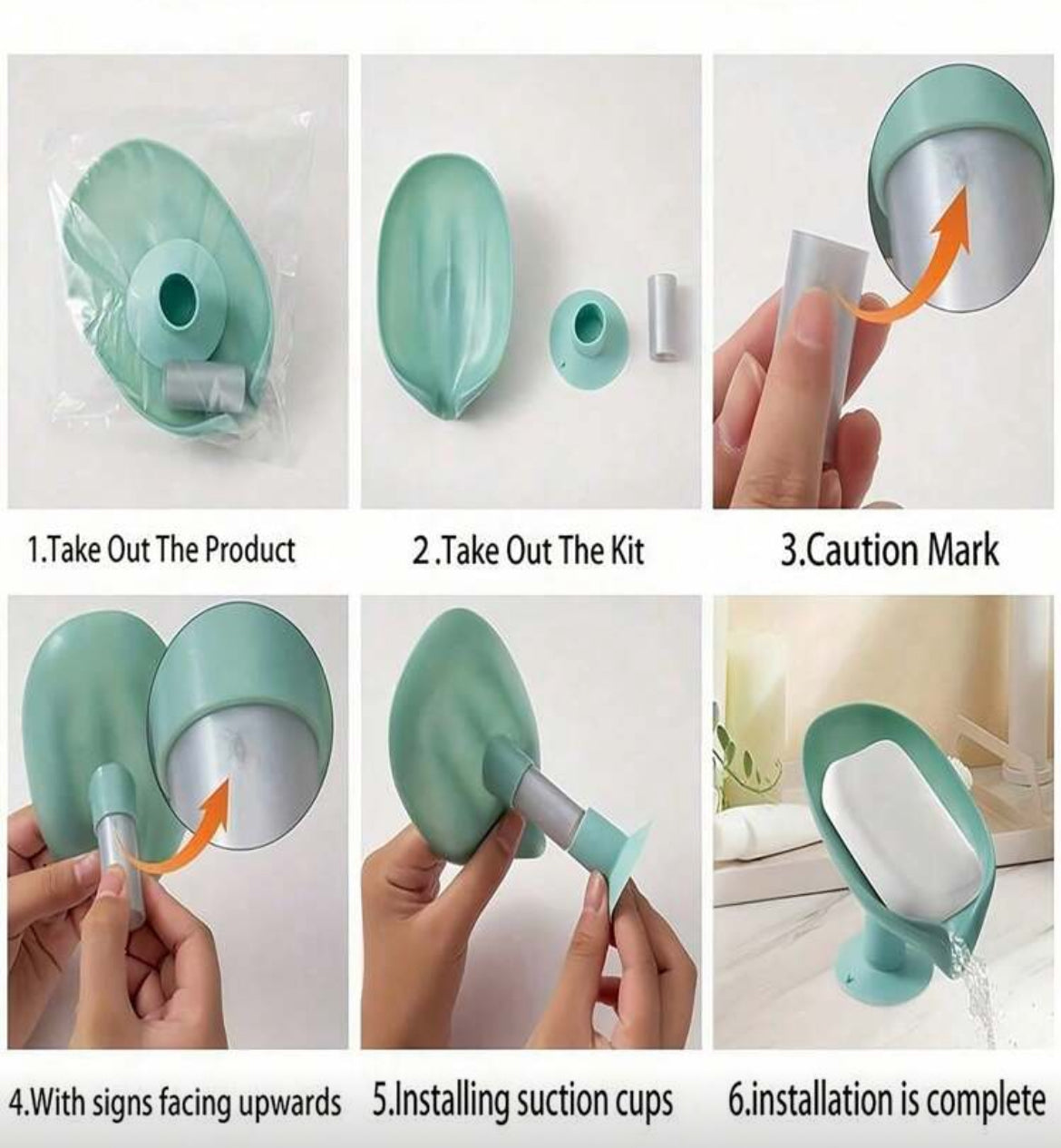 Soap Saver | Draining Bathroom Soap Dish Holder with Suction Cup Stand