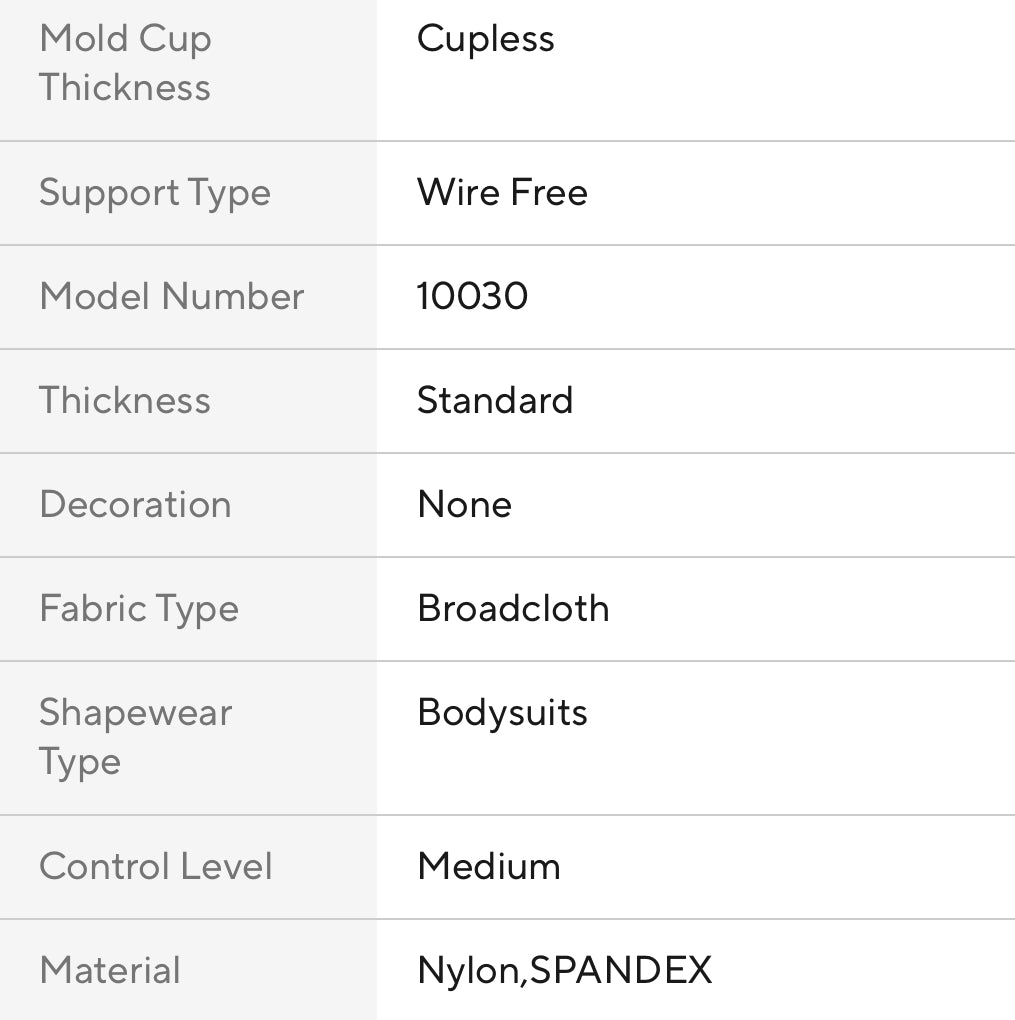 Strapless Bodysuits Slimming Compression Tummy Control Body Shaper