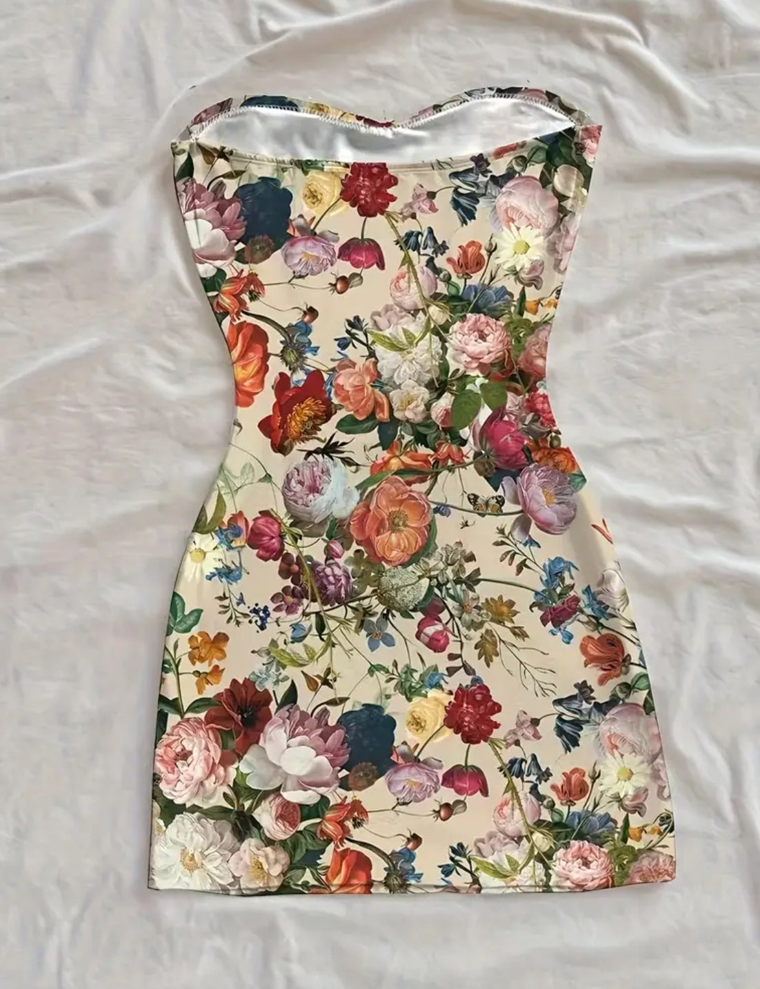 ‘Flores’ Floral Mini Dress