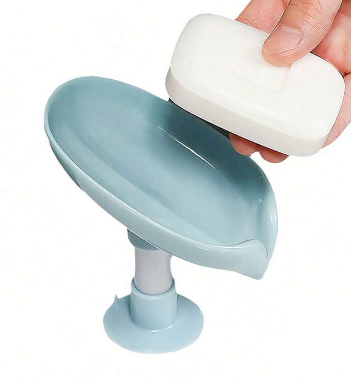 Soap Saver | Draining Bathroom Soap Dish Holder with Suction Cup Stand