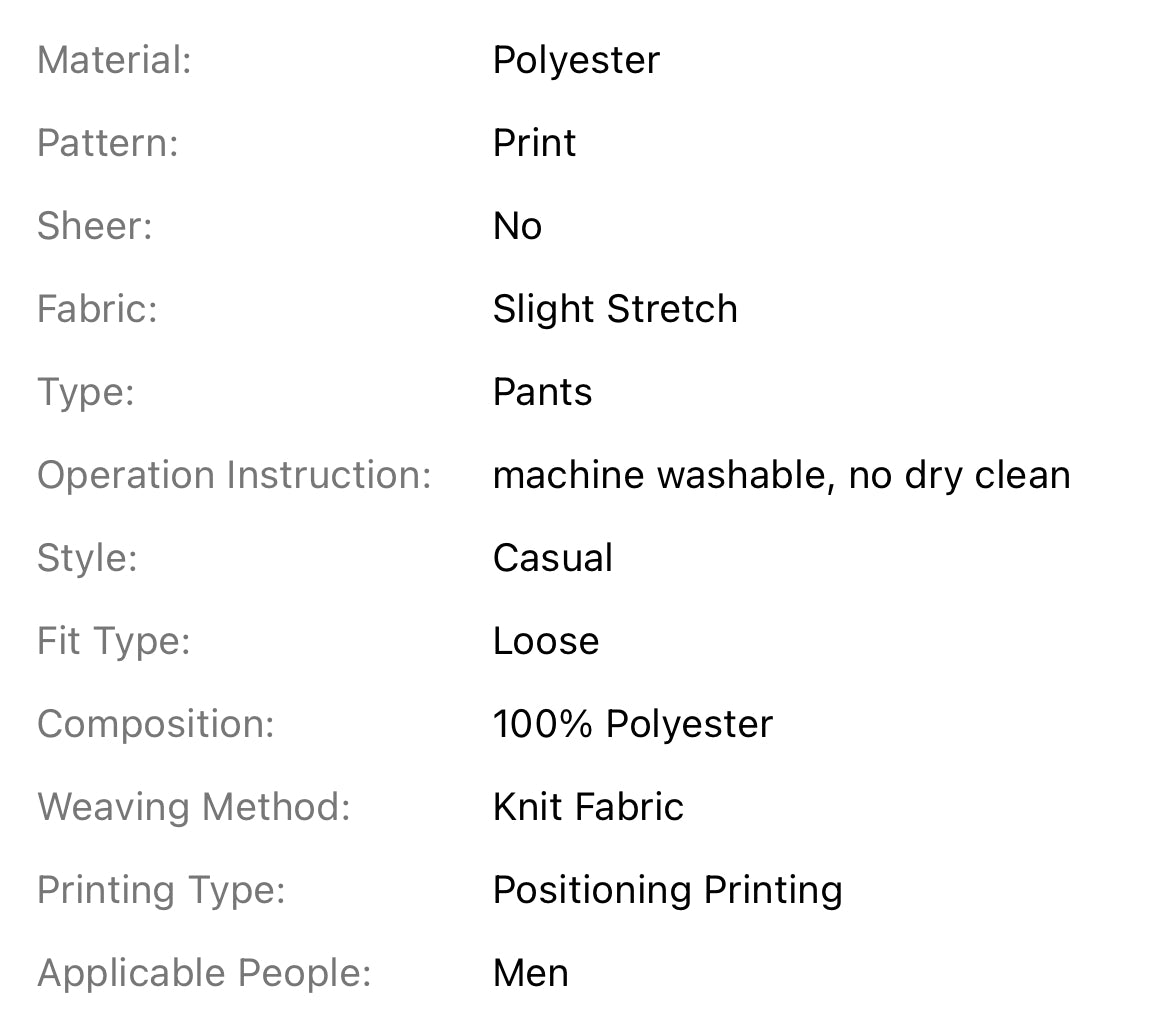 Men's Graffiti Print, Tapered - Loose Fit Streetwear Joggers