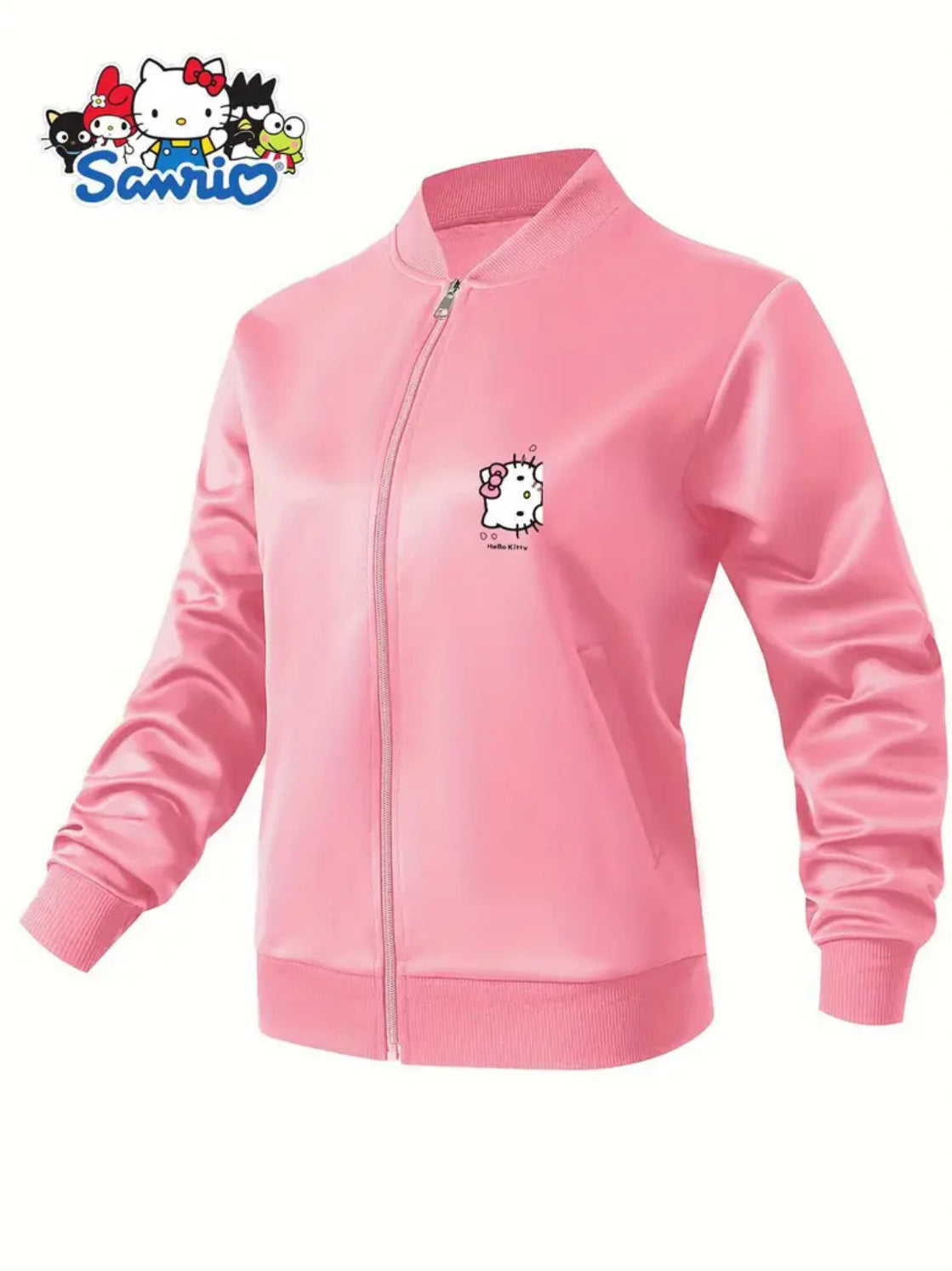“Hello Kitty” Women’s Casual Sanrio Bomber Jacket