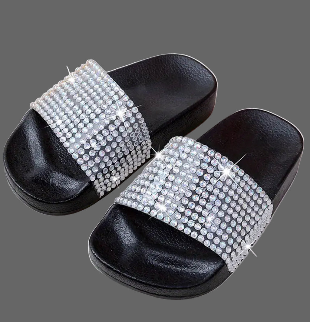 Girls Rhinestones Fashion Sandals ✨Diamond-Face Glittering Fashion 