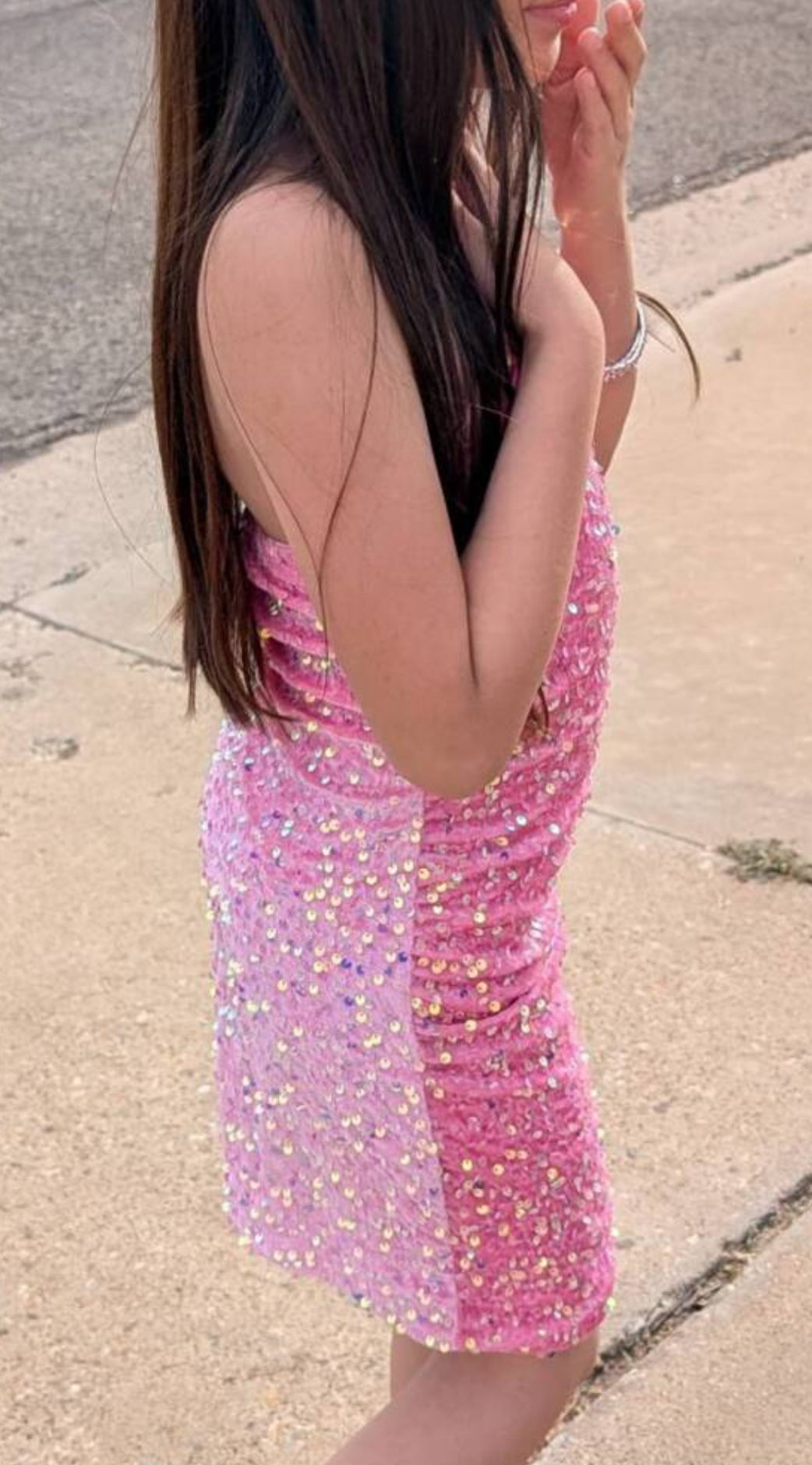 Tween Girls' “Twinkle” Sequin Party Mini Dress