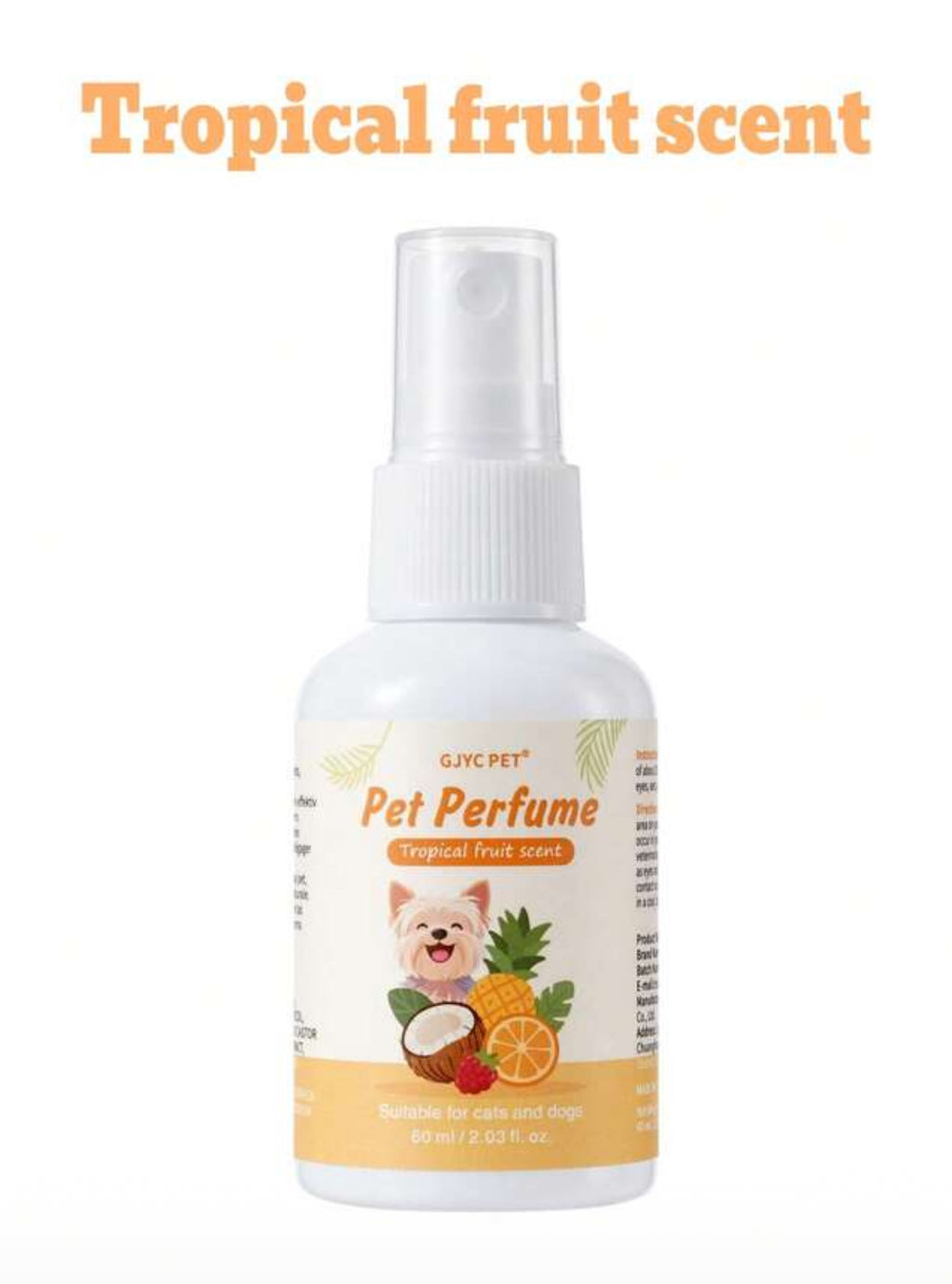 Pet Perfumes - 2.03 Fl.Oz 🐾🪻🥥Choice Of 5 Long-Lasting Scents 🍍🍓 Vet-Approved Formula 