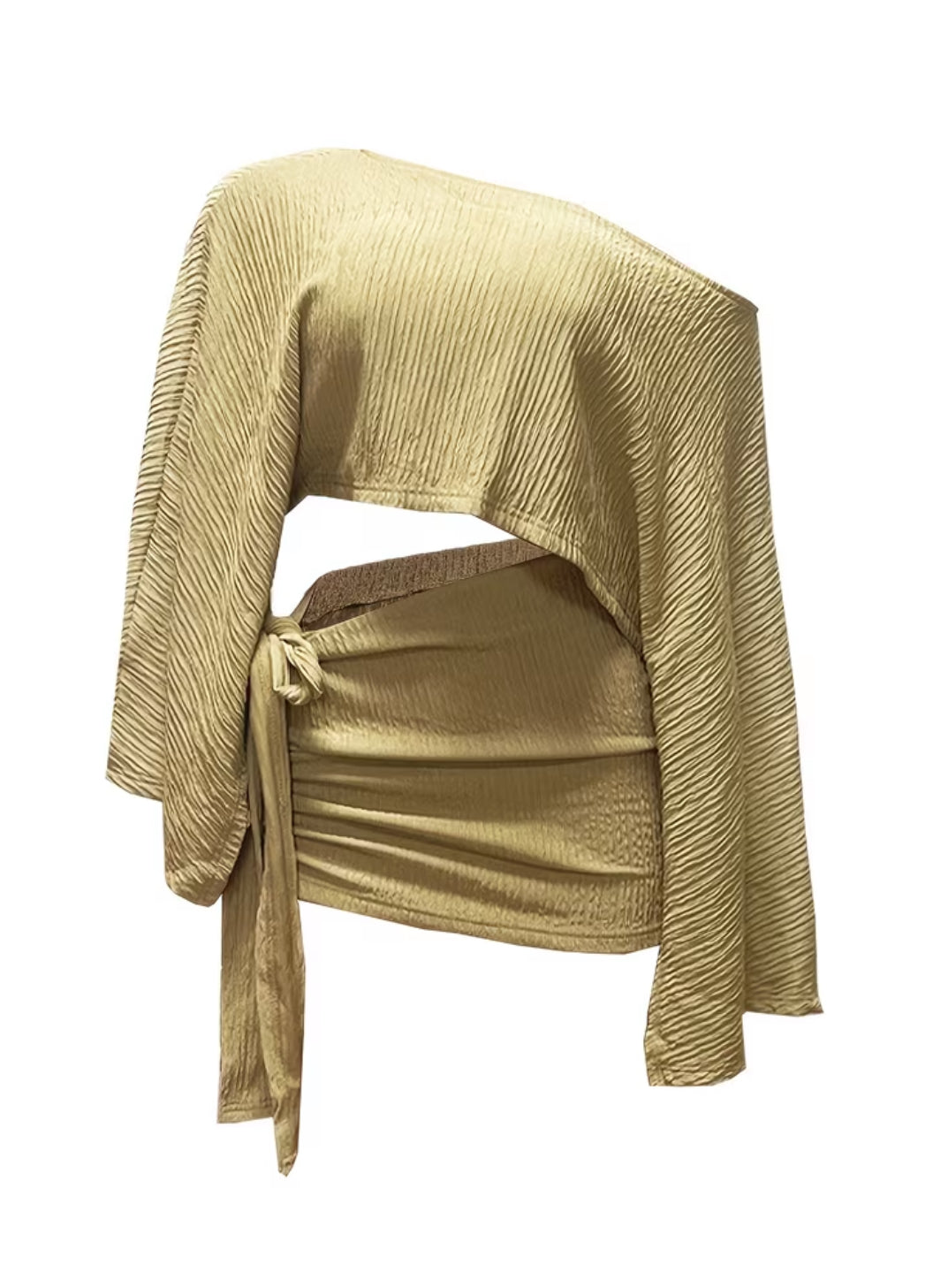 2 Piece Women's Summer Off-Shoulder Top and Stylish Bodycon Skirt Set 