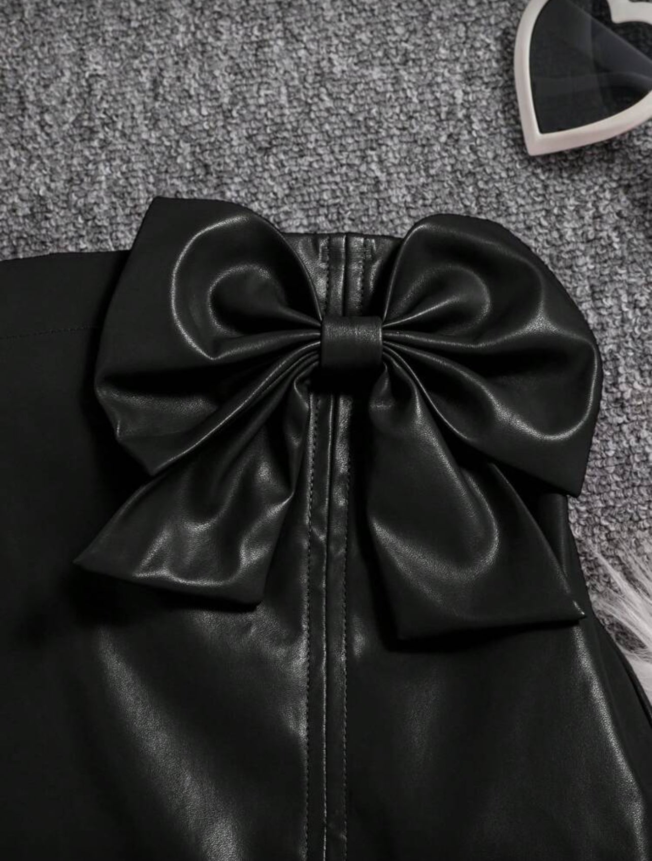 Tween Girls’ Faux Leather Fashion Skirt Pu Leather