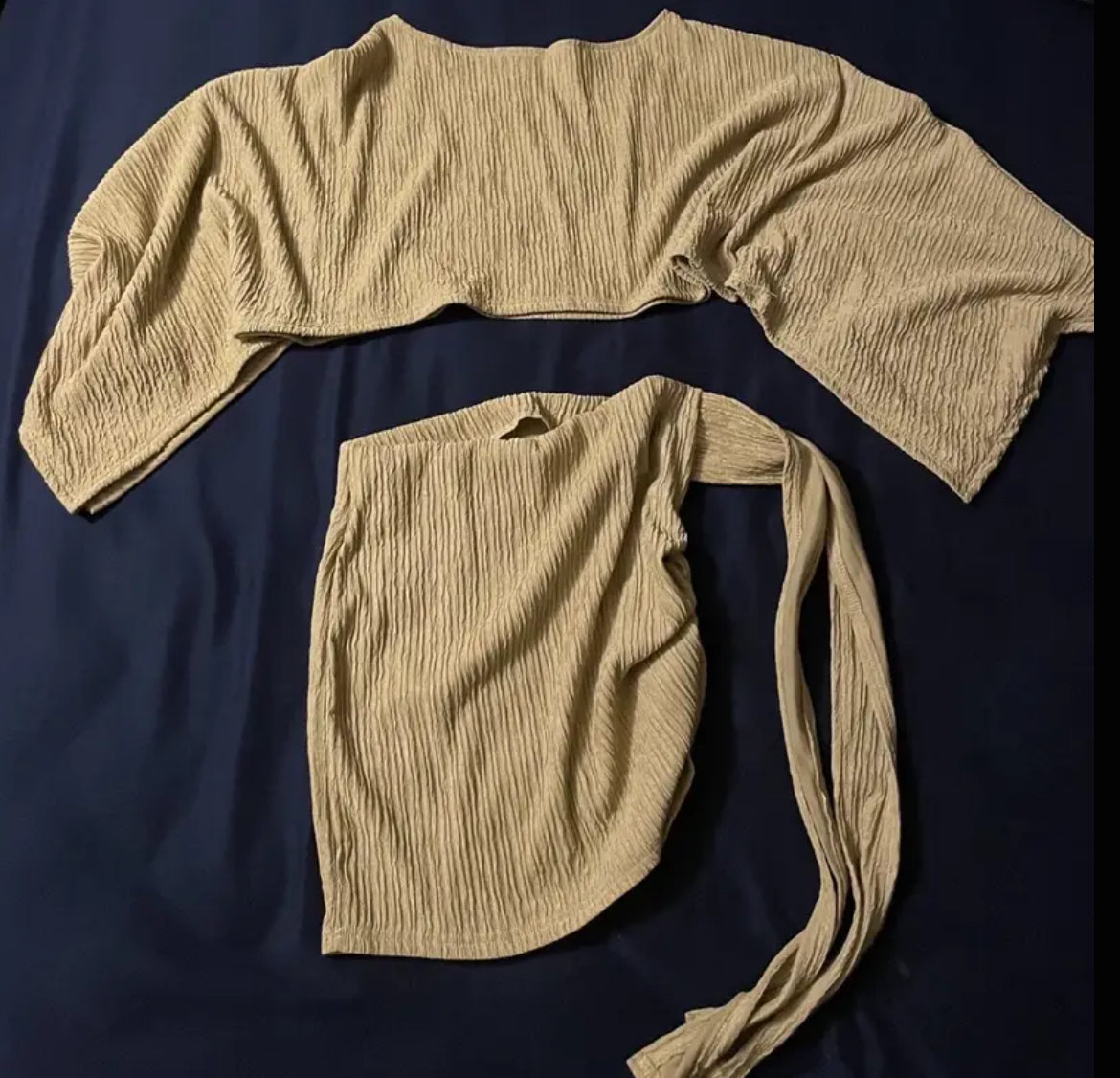 2 Piece Women's Summer Off-Shoulder Top and Stylish Bodycon Skirt Set 