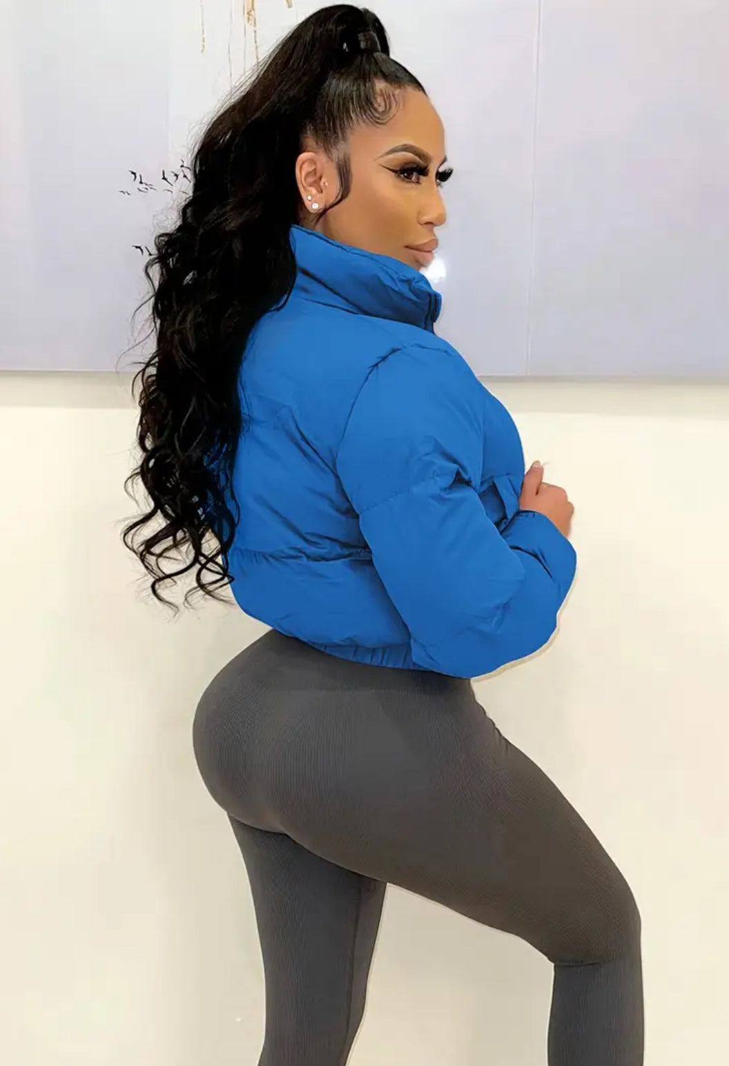 “Samantha” European and American Style Women's Short Bomber Jacket