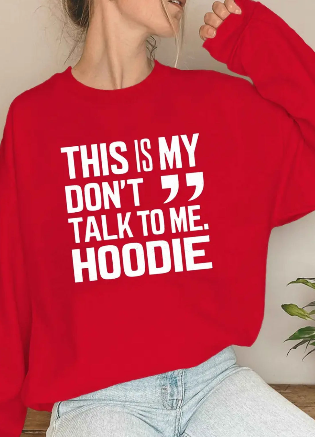 “DON’T TALK TO ME” Women’s Posh 💋 Curves Plus Sweatshirt