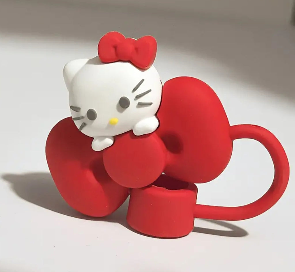 Hello Kitty Tumbler Cup Accessories Designed for 30Oz And 40Oz Tumblers, Featuring a Silicone Straw Cover, Topper & Protective Boot 