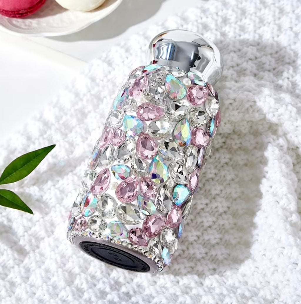 “Glam Water Bottle” Portable Insulated Tumbler | Stainless Steel Vacuum Insulation, Leak Proof