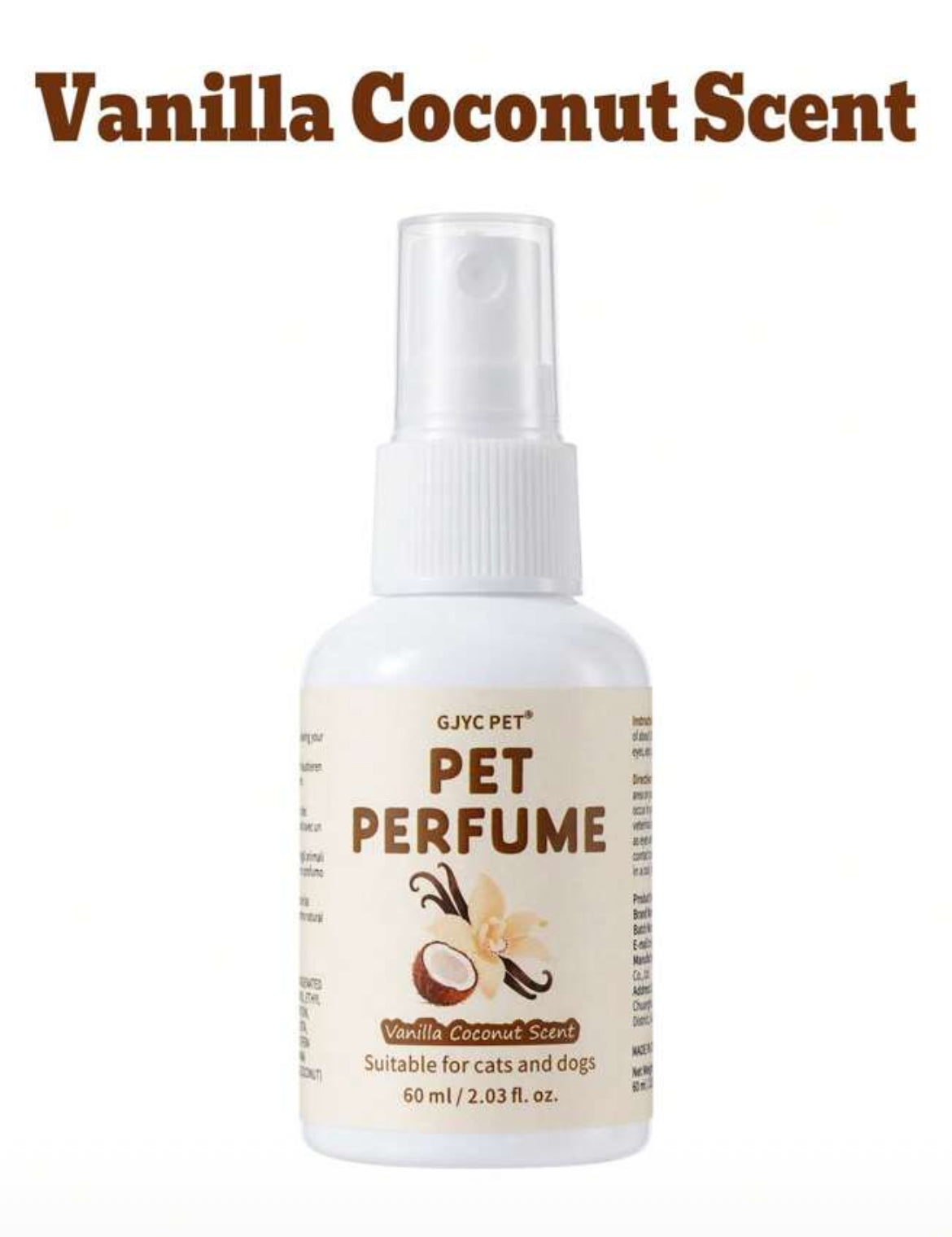 Pet Perfumes - 2.03 Fl.Oz 🐾🪻🥥Choice Of 5 Long-Lasting Scents 🍍🍓 Vet-Approved Formula 