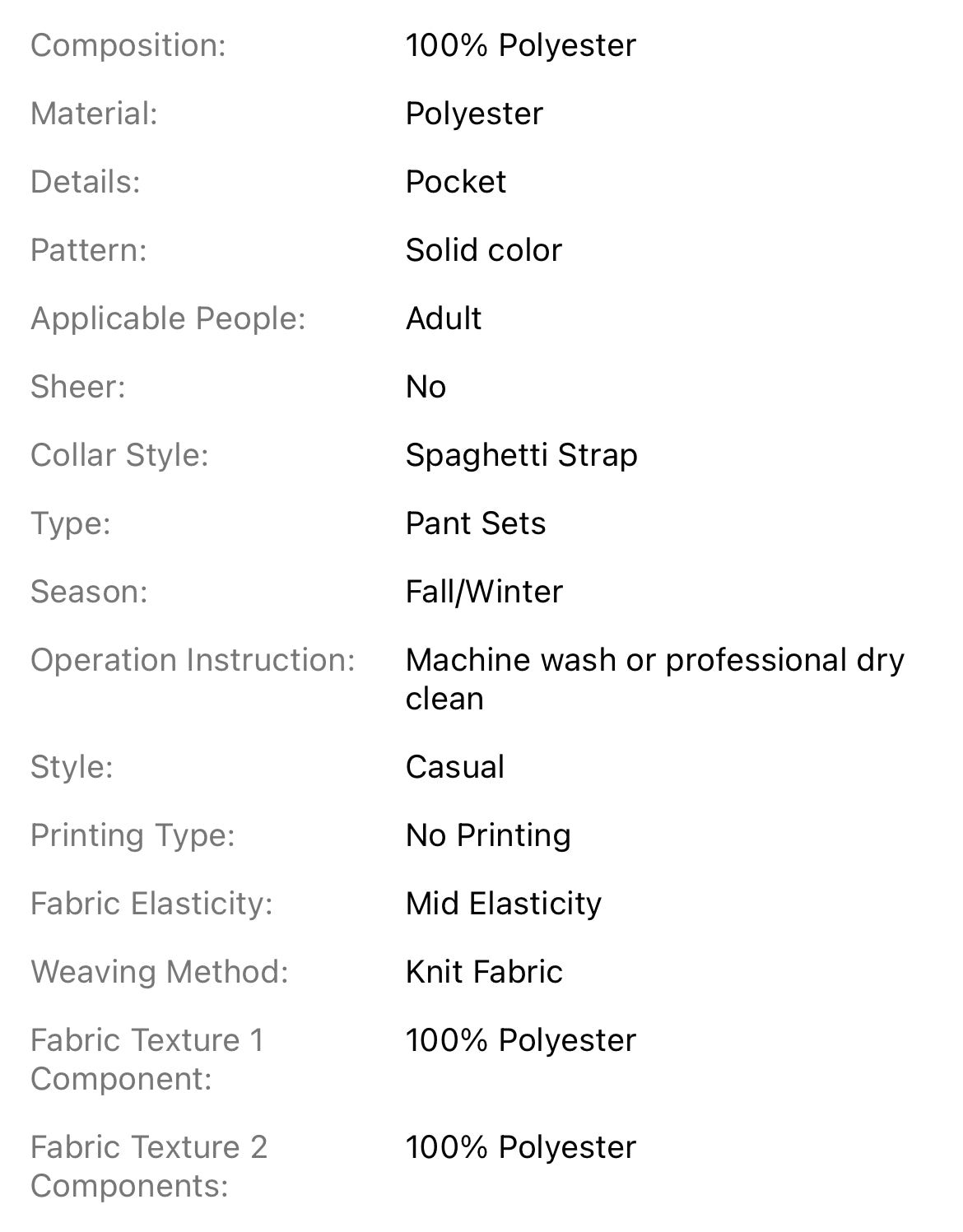 “Serenity” Women's Home Wear Set