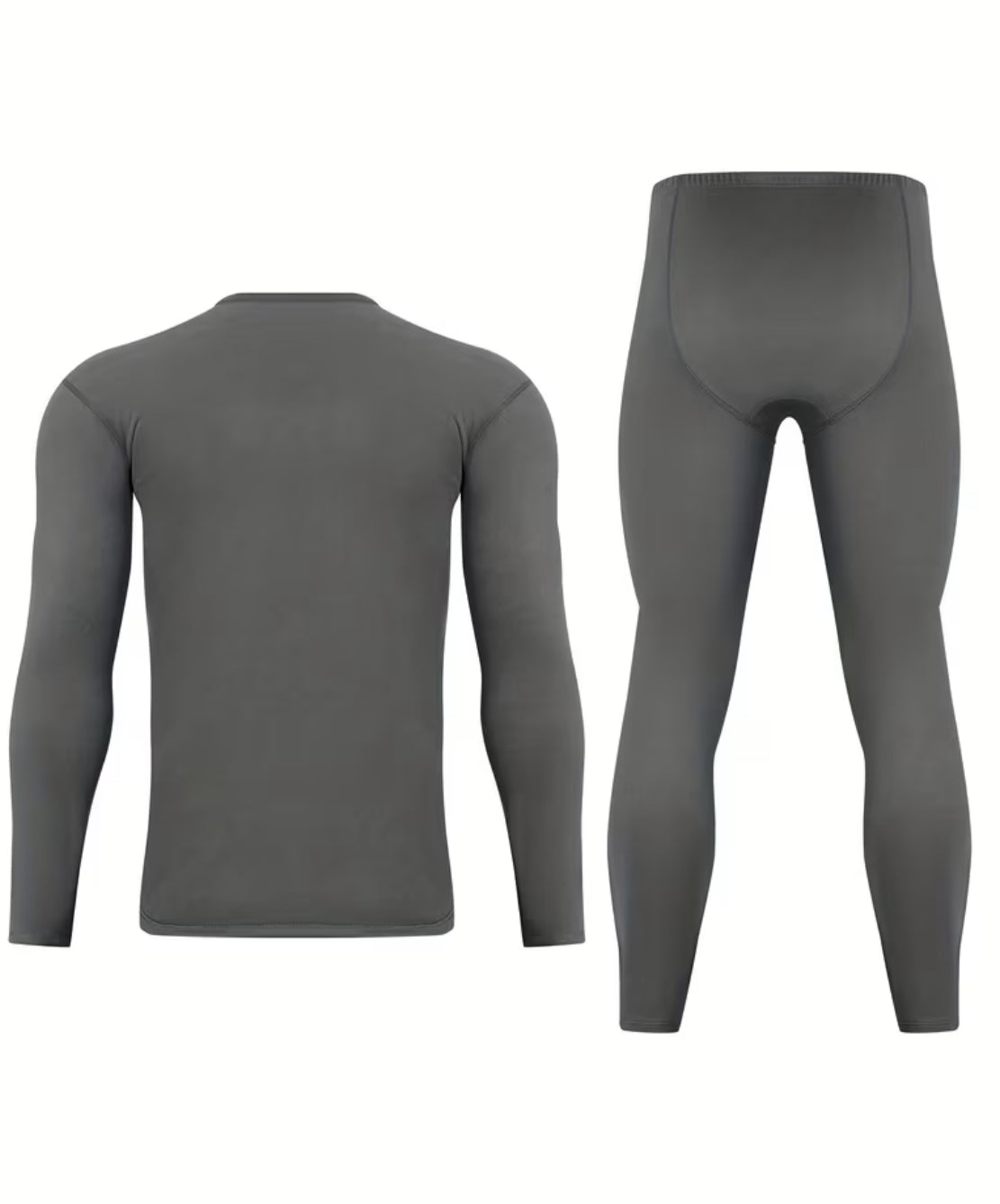 Men’s Plus Size & Tall Thermal Layering 2pcs Set Long Sleeve T-Shirt + Pants Up To 6XL