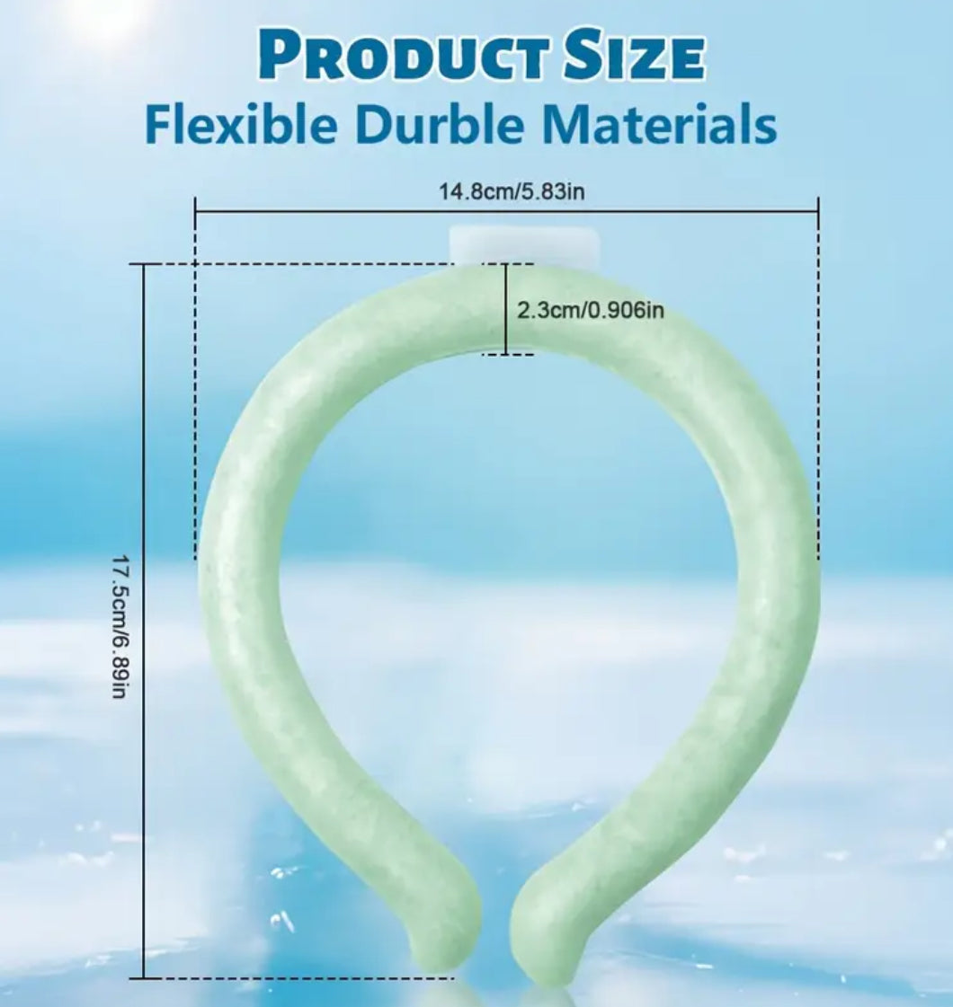 2pcs Neck Ice Pack Wrap - Instant Cooling Neck Wrap Ice Packs, Portable Neck Cooler for Hot Flashes, Travel, Hiking, Camping, Office