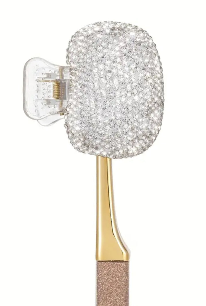 Rhinestone Tooth Brush Cover Cap with Snap-Fit Lid