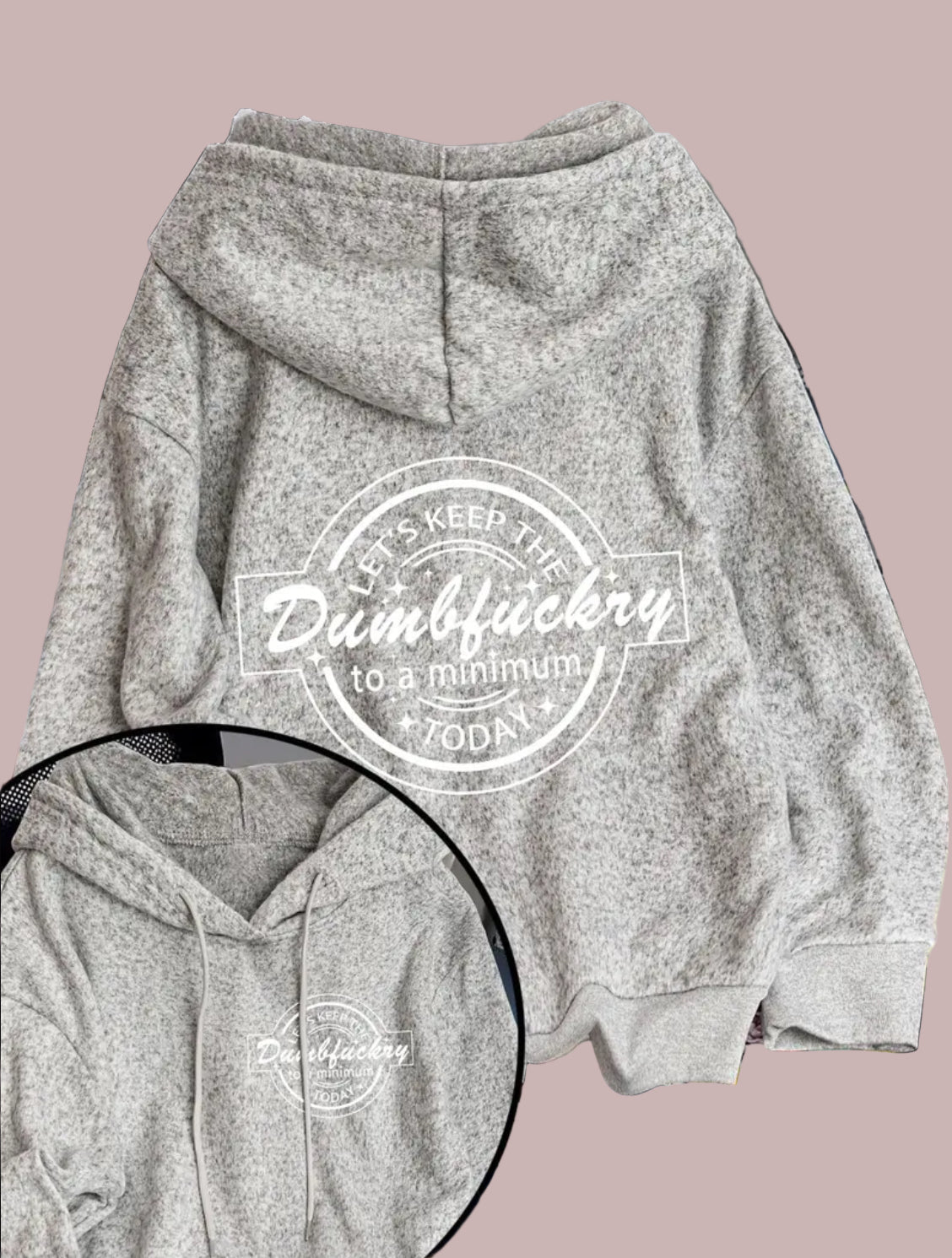 Plus Posh Curves Sweatshirt “Lets Keep The Dumbfuckry To A Minimum Today”  