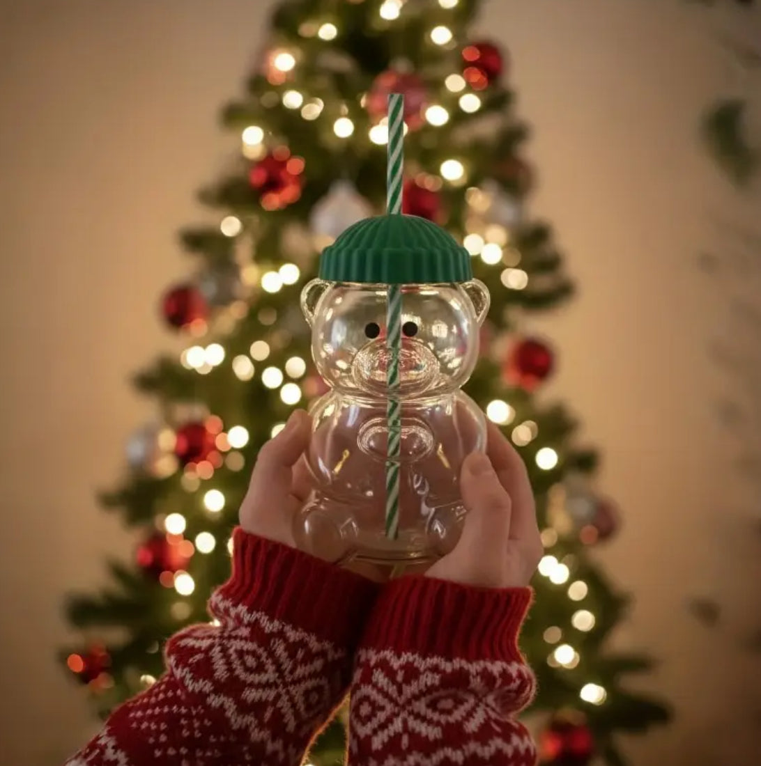 Starbucks Coffee Bear Cup | 20oz Cute Bear Straw Cup - Glass or Plastic!

 