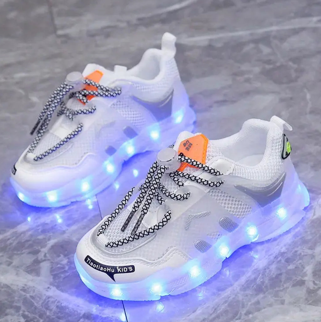 Glow Shoes Rechargeable Colorful LED Shoes for Boys and Girls