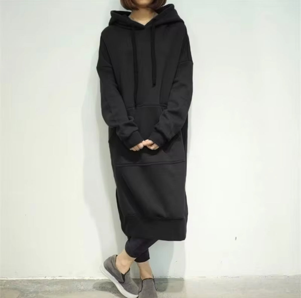 Dress Hoodie Plus Size Women's hoodie long sleeved dress