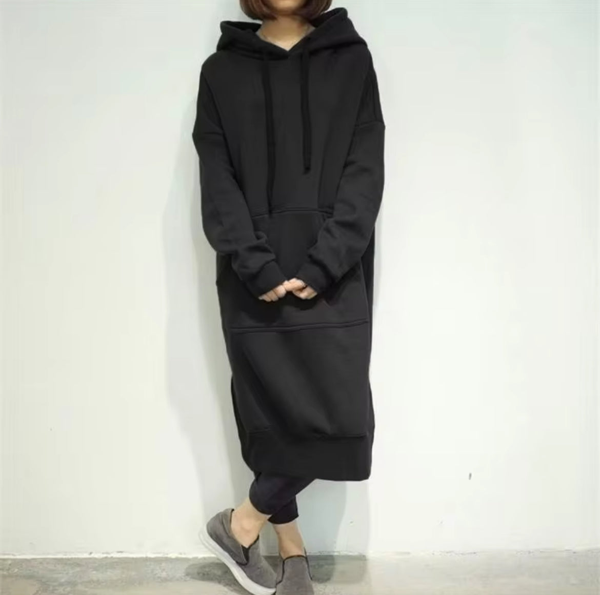 Dress Hoodie Plus Size Women's hoodie long sleeved dress