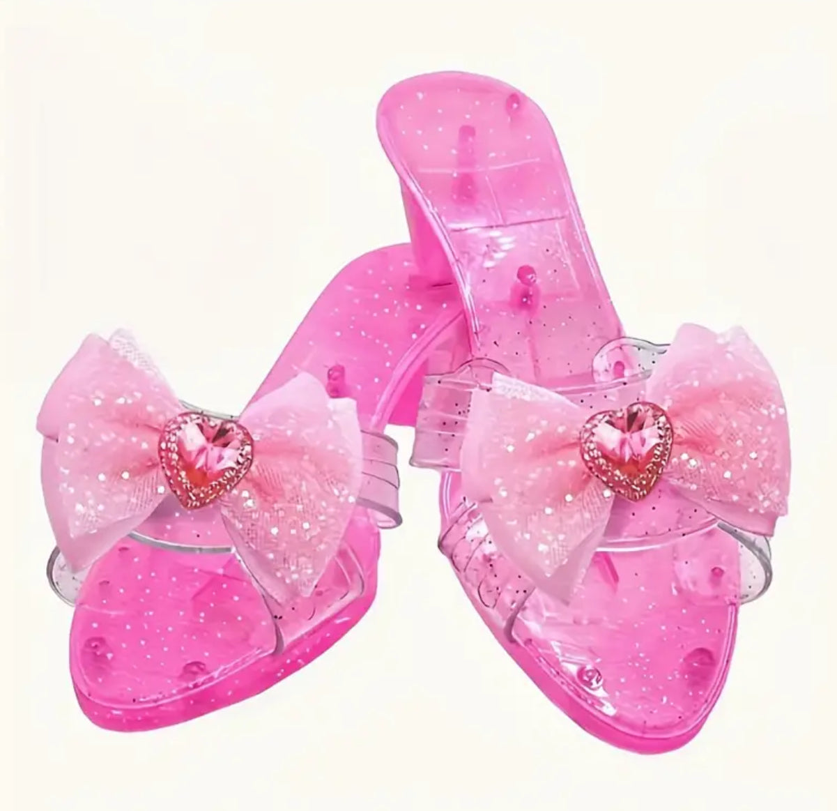 Girls Playful Glitter Heel Slippers |  Indoor and Outdoor 