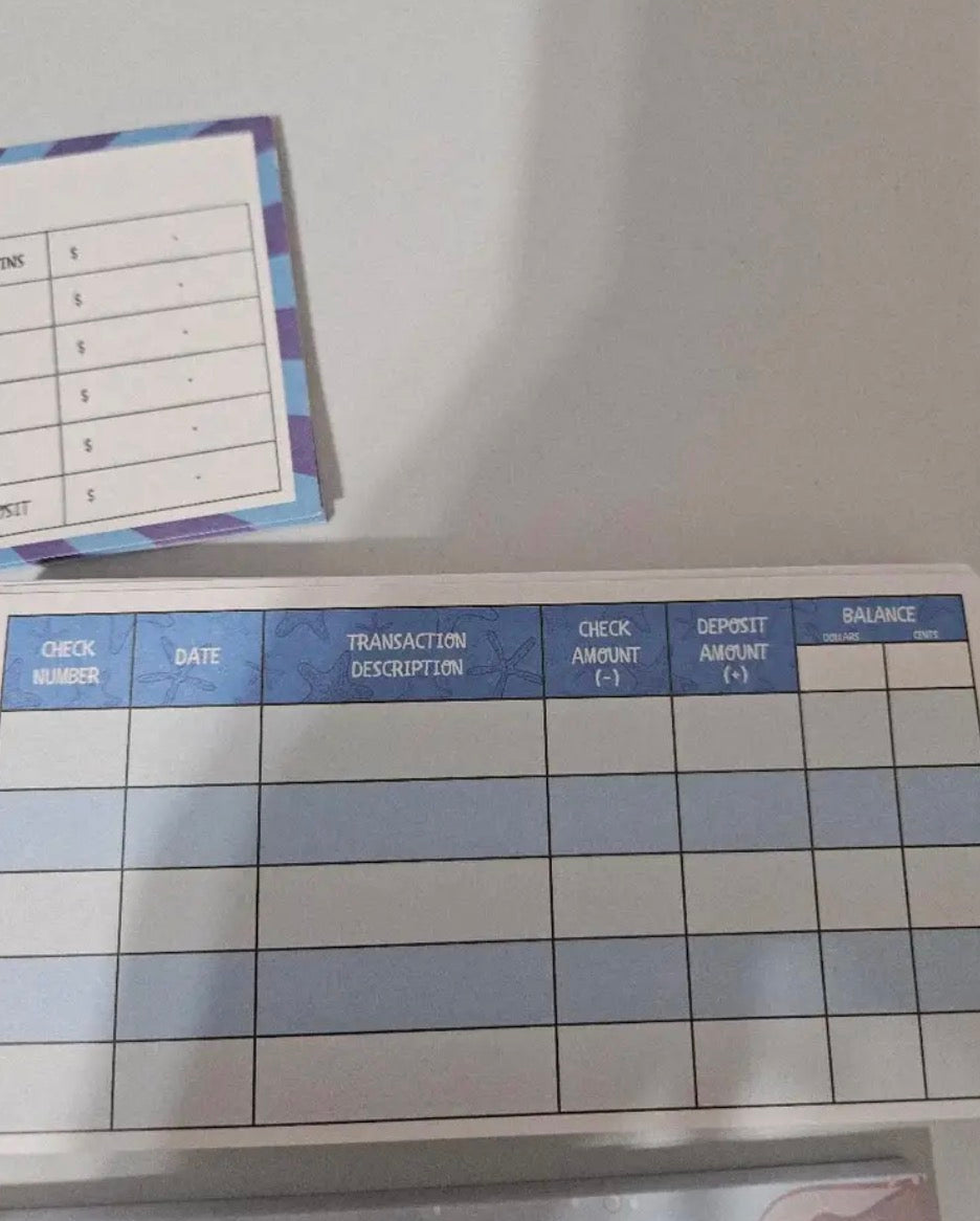 Toy Checks For Kids 300 Sheets Checkbook with Pretend Deposit Slip and Check Register