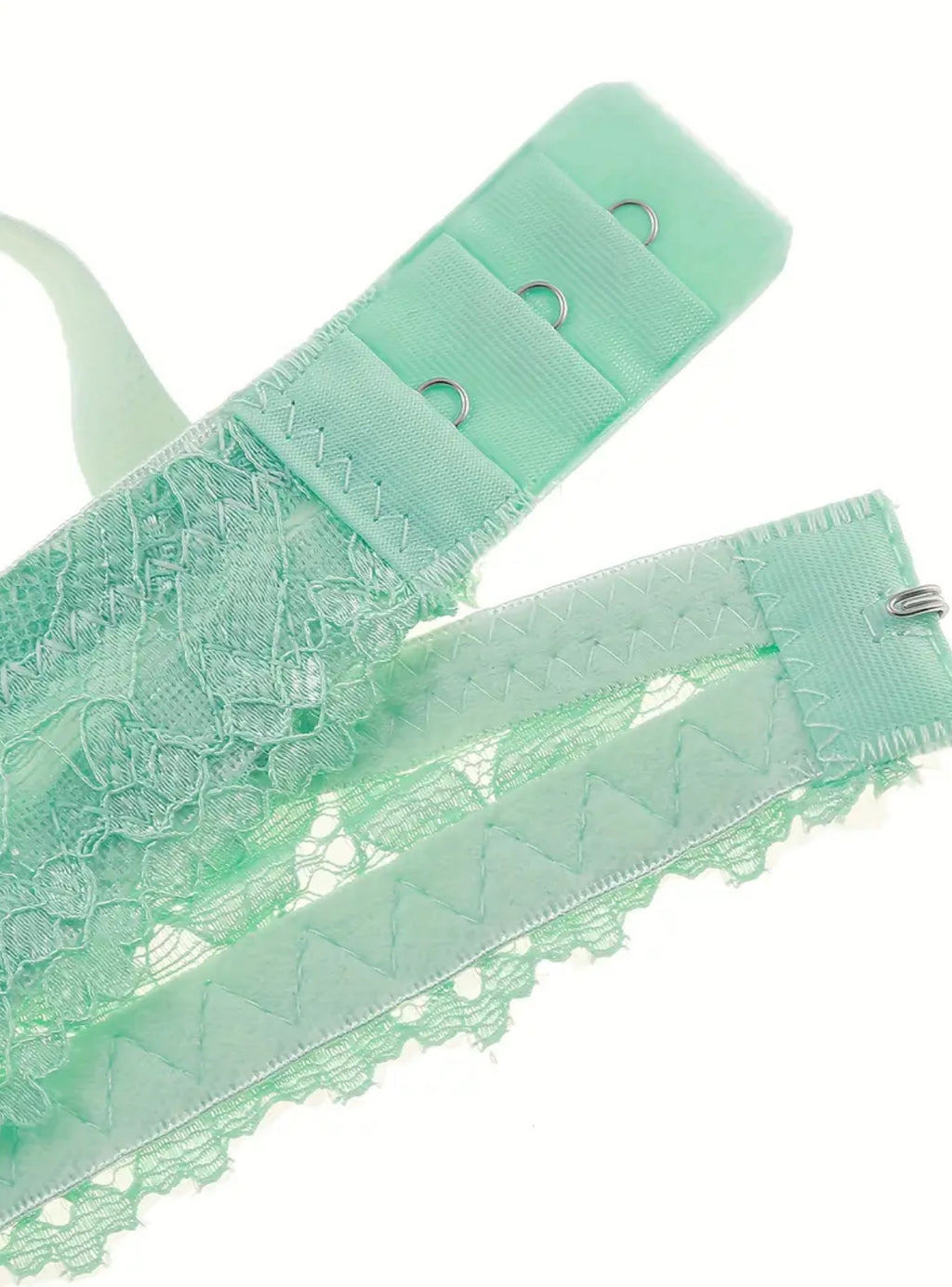 Intricate Luxury Floral Design Non-See-Through Push-Up Bra & Matching Thong Set