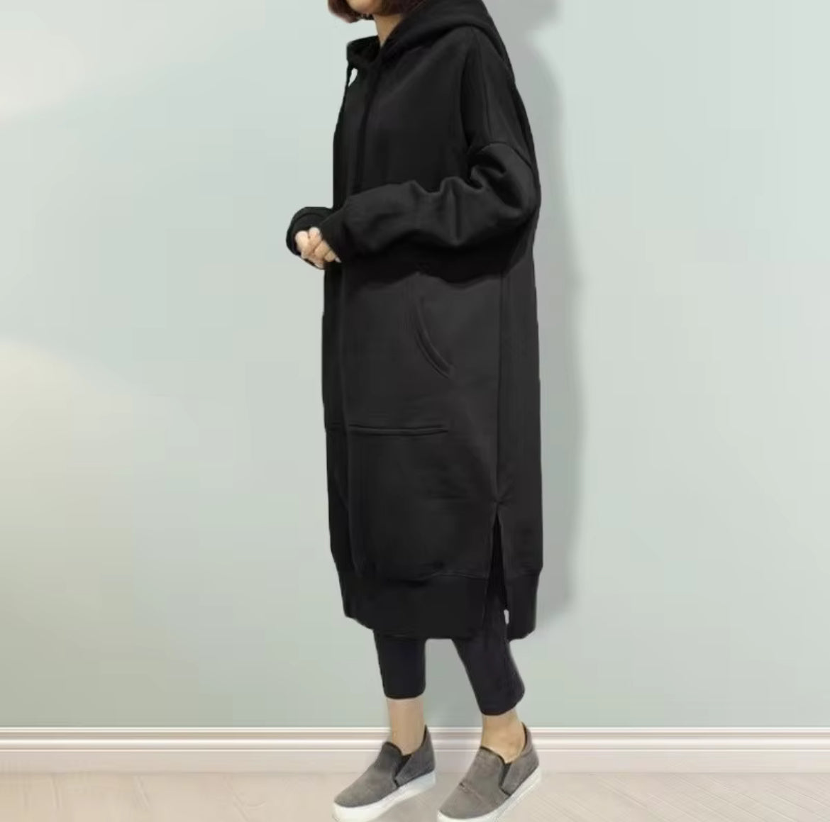 Dress Hoodie Plus Size Women's hoodie long sleeved dress