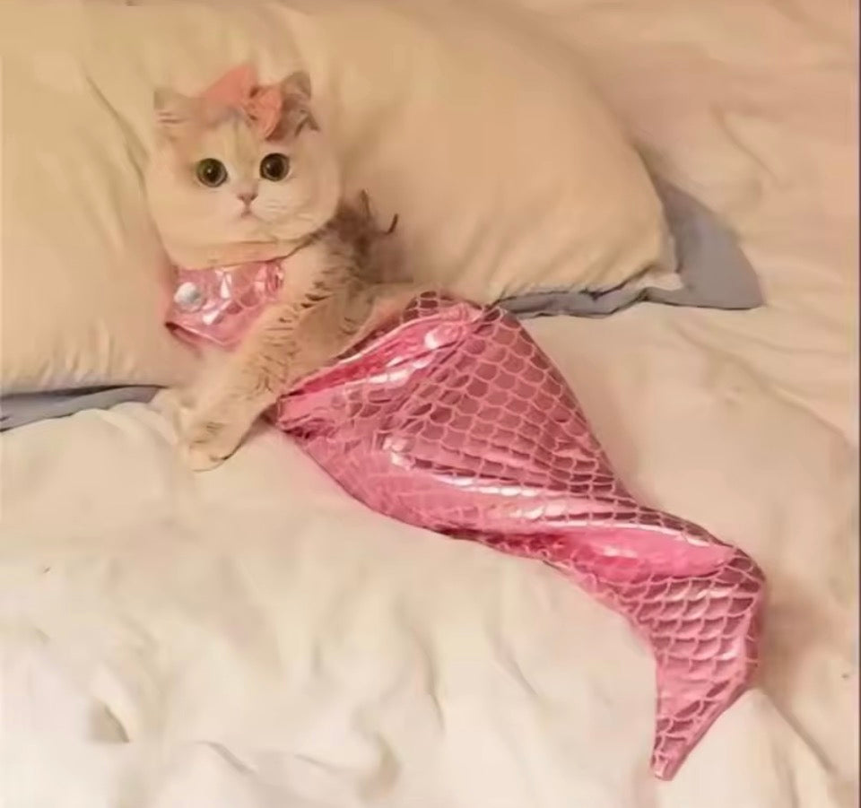 Pet Mermaid Bathing-Suit Costumes | Knit Elastane Fabric, Pullover Style