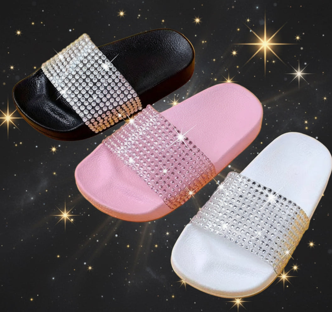 Girls Rhinestones Fashion Sandals ✨Diamond-Face Glittering Fashion 