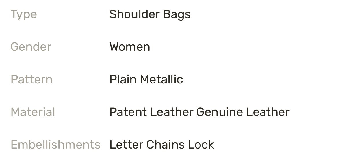 YSL Genuine Leather  Handbag 