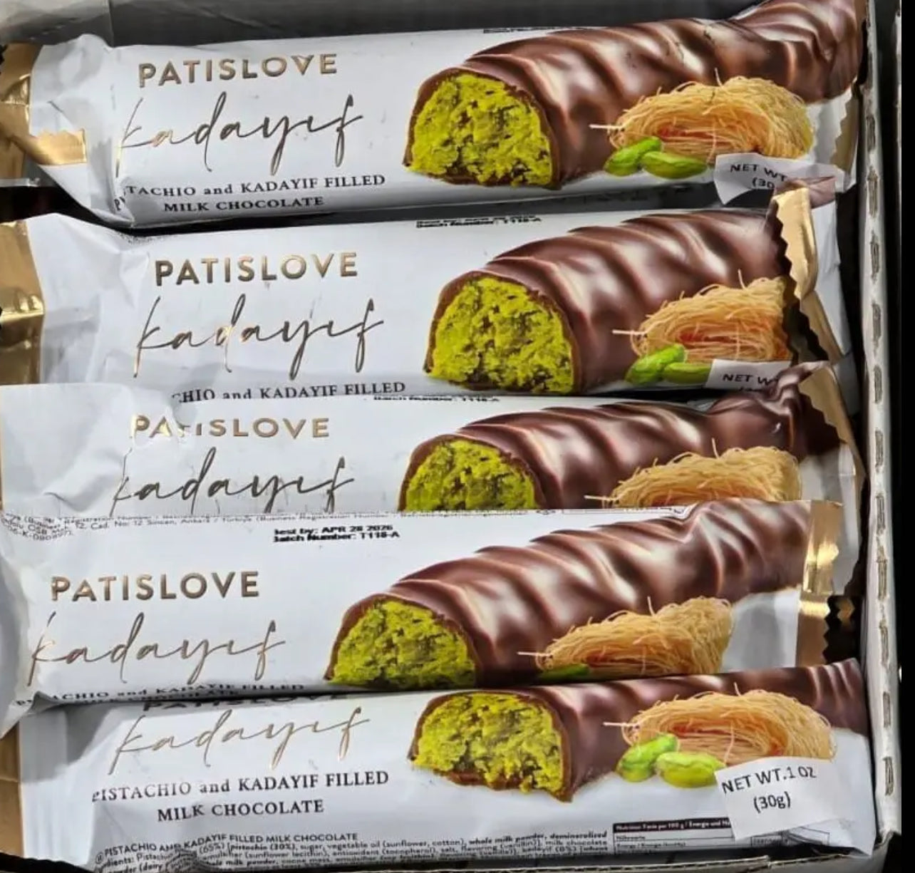 Dubai Chocolate Bar | Premium Luxury Chocolate Filled with Knafeh