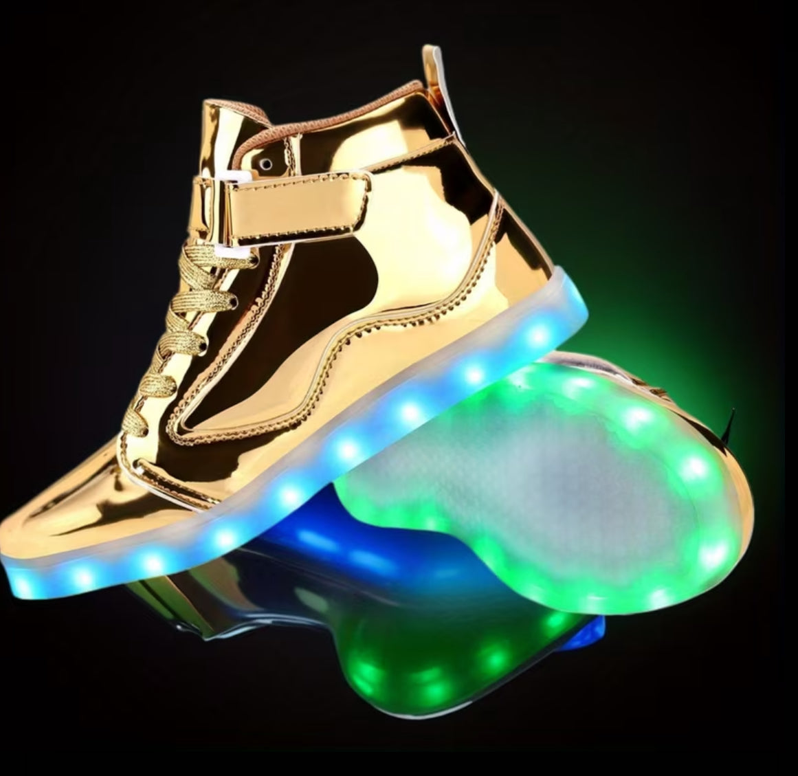 Unisex “Luminated” Light-Up High Top Sneakers