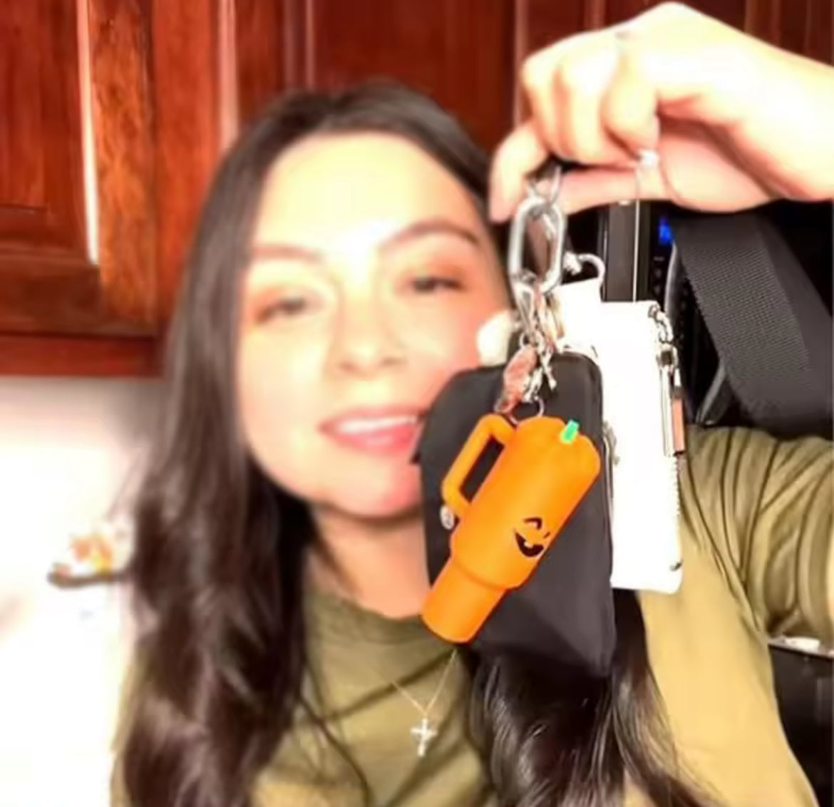 Mini Tumbler Keychain Chapstick Holder! Keep your favorite lip balm close + perfect for adding a playful touch to your Handbag or backpack 