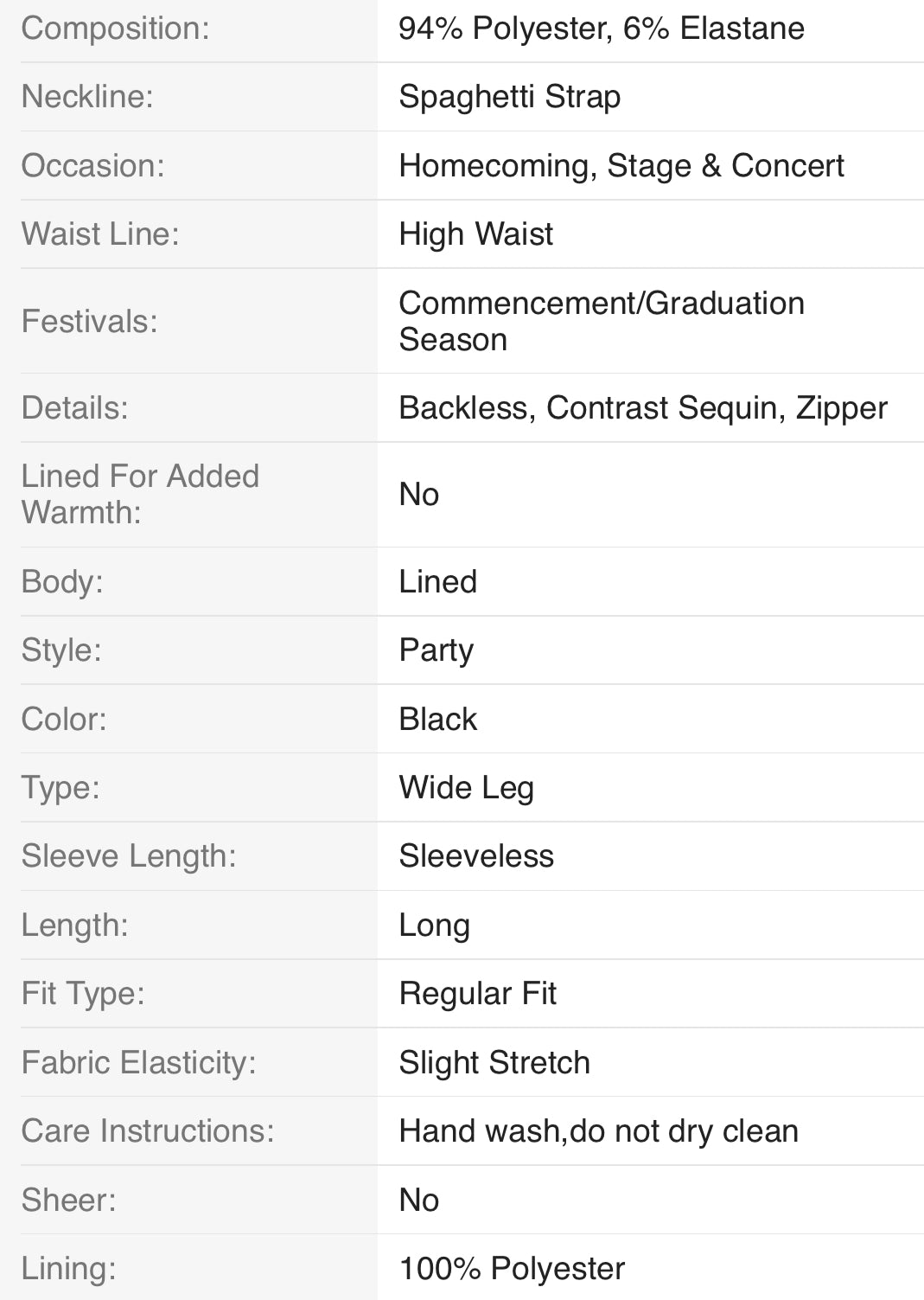 Women's Sequin Deep V-Neck Wide Leg Jumpsuit