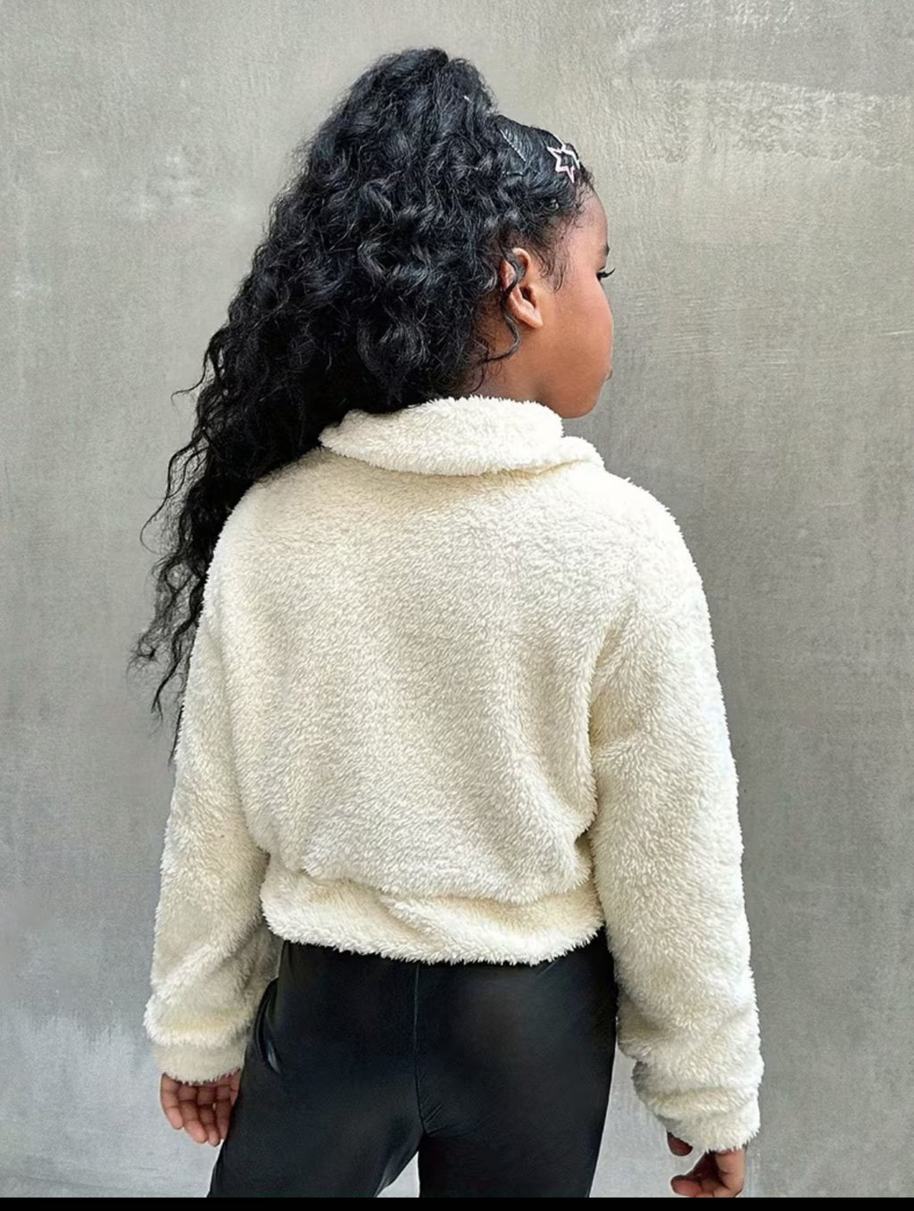 Girls' Trendy Casual Versatile Faux Fur Short Coat