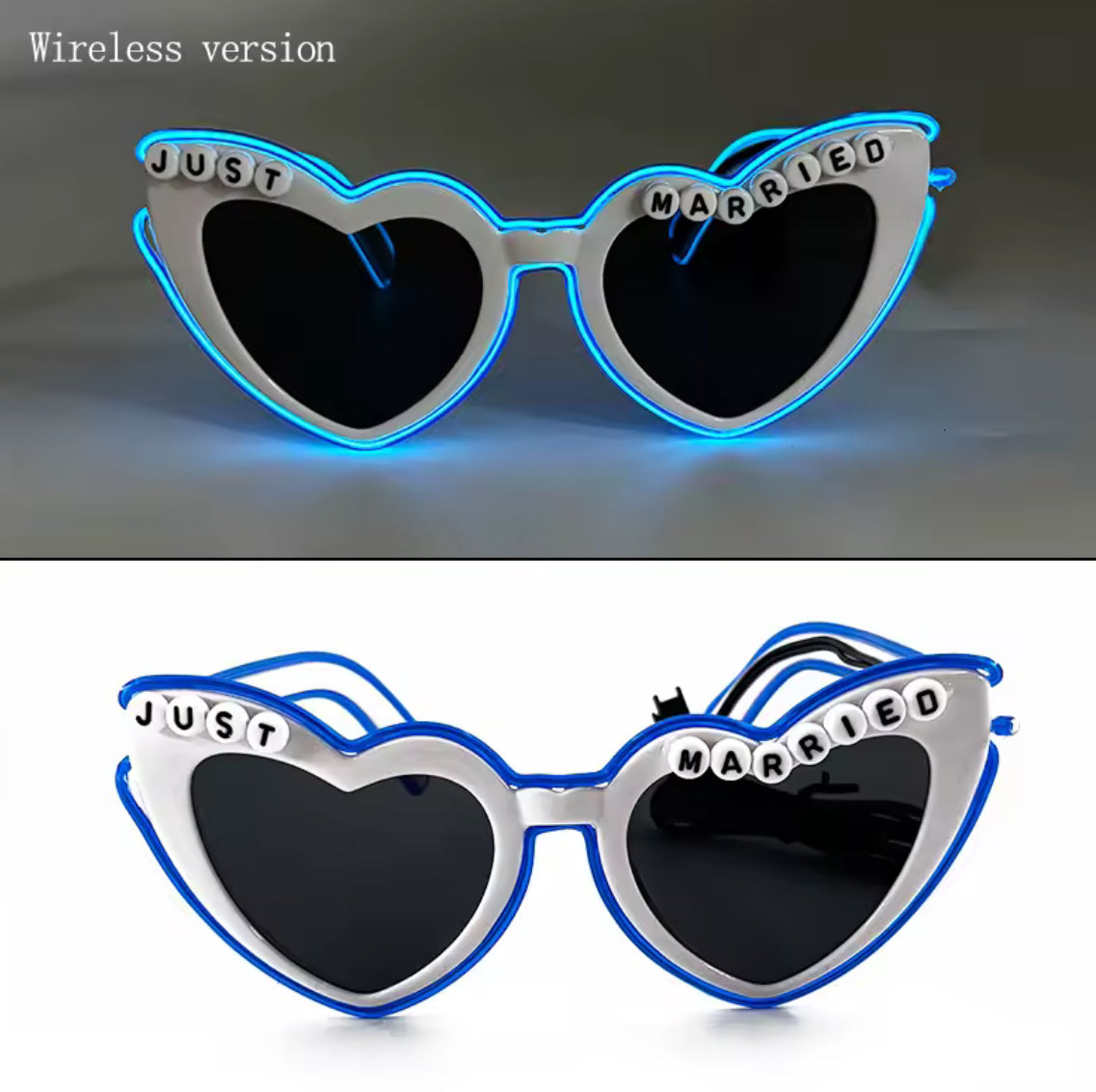 “Just Married” Glow Up LED Sunglasses