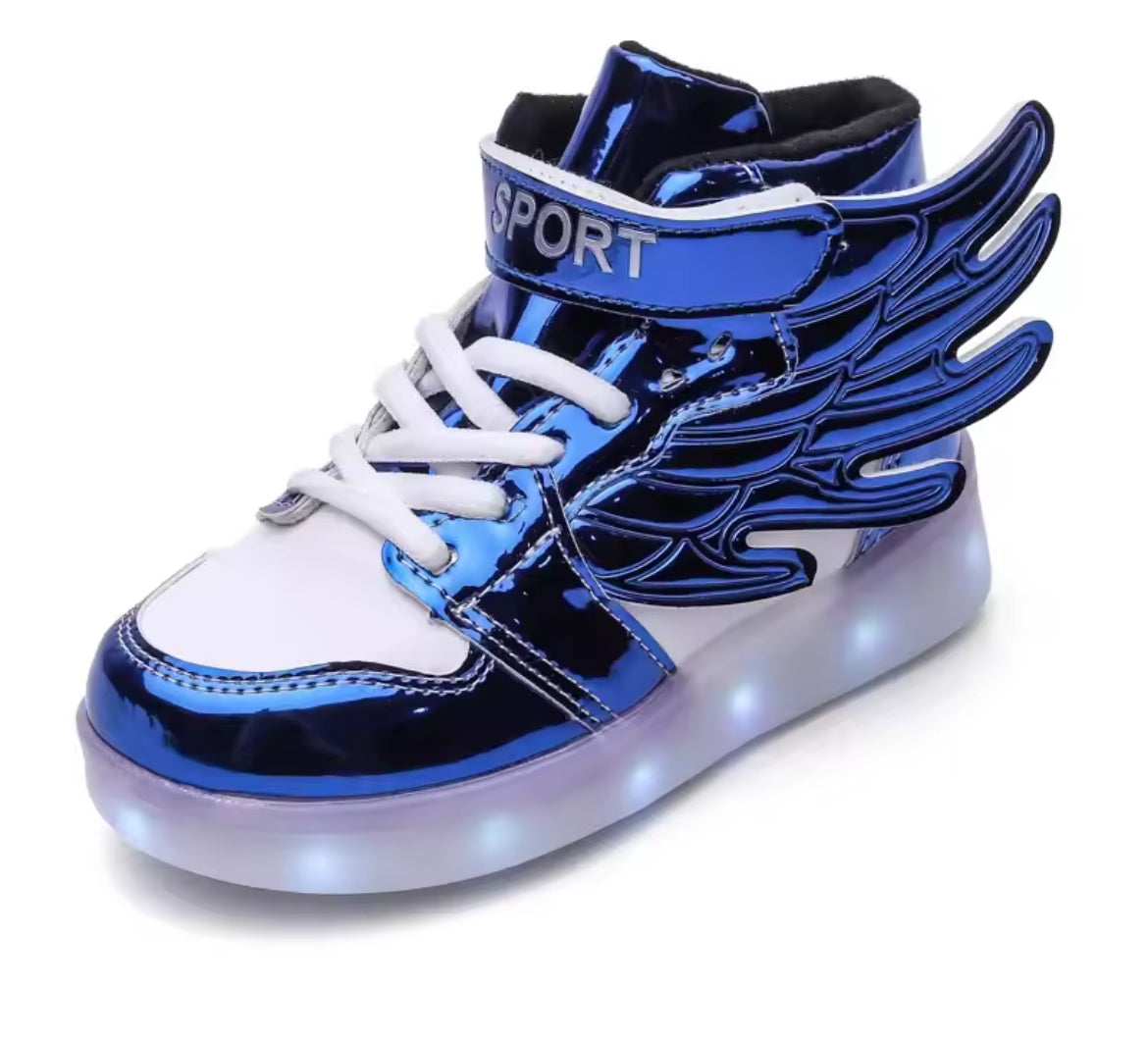 “Luminous Wings” Kids USB Charge LED Illuminated Lights Shoe