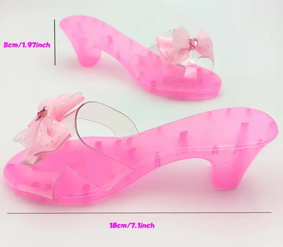 Girls Playful Glitter Heel Slippers |  Indoor and Outdoor 