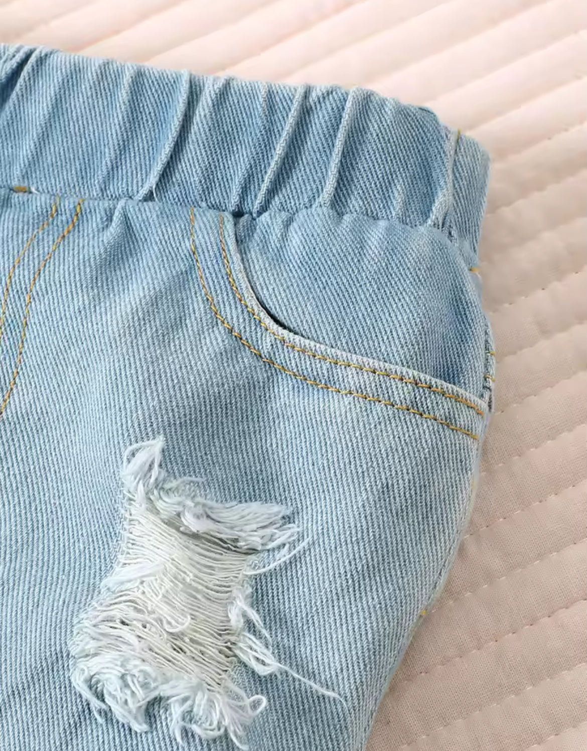 3Pcs Toddler Girl Set Leopard Bow Top+Blue jeans+Headband |  European and American Style 