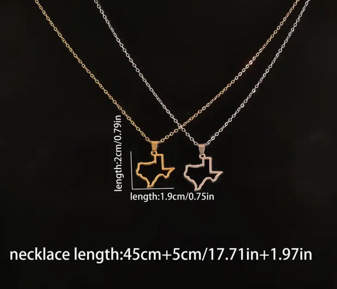 ‘CALIFORNIA LOVE’ Fashion Trend Necklace | Atmospheric Map 