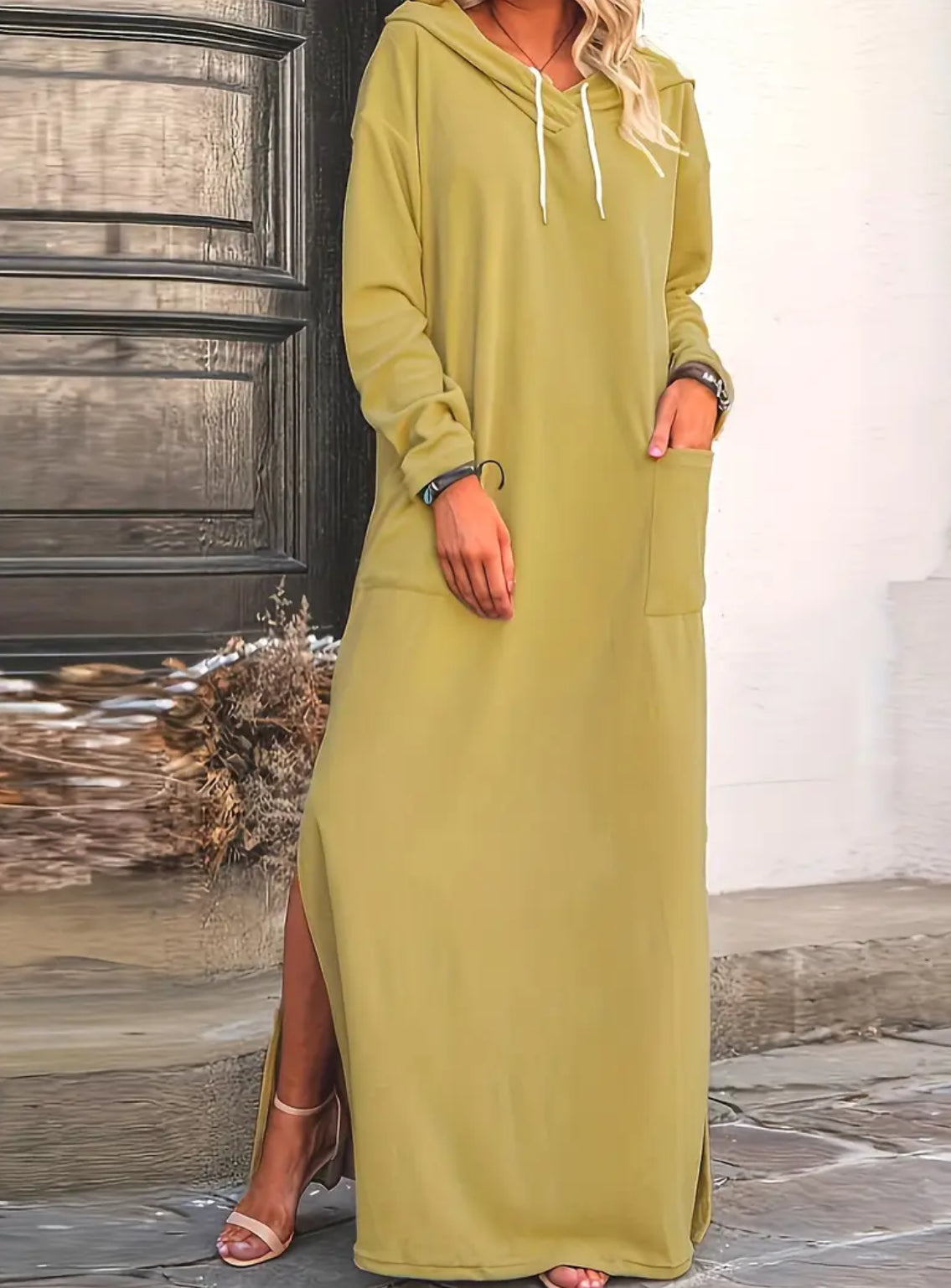 Minimalist Plus Size Dress Hoodie