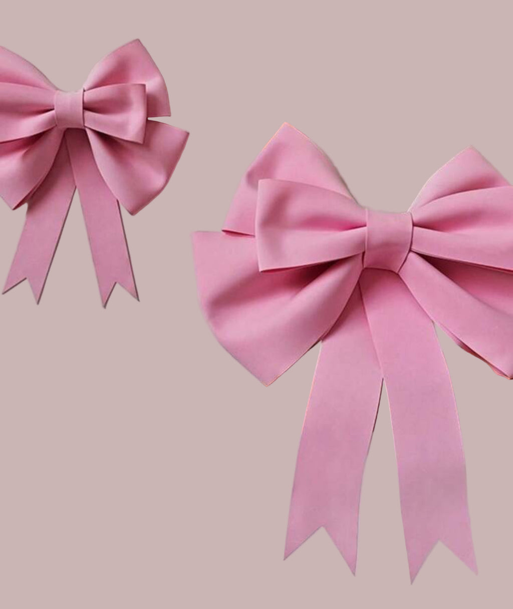“Pretty Pink Bows” 1Pc DIY Pink Bow For All Special Occasions or Wall Decor 