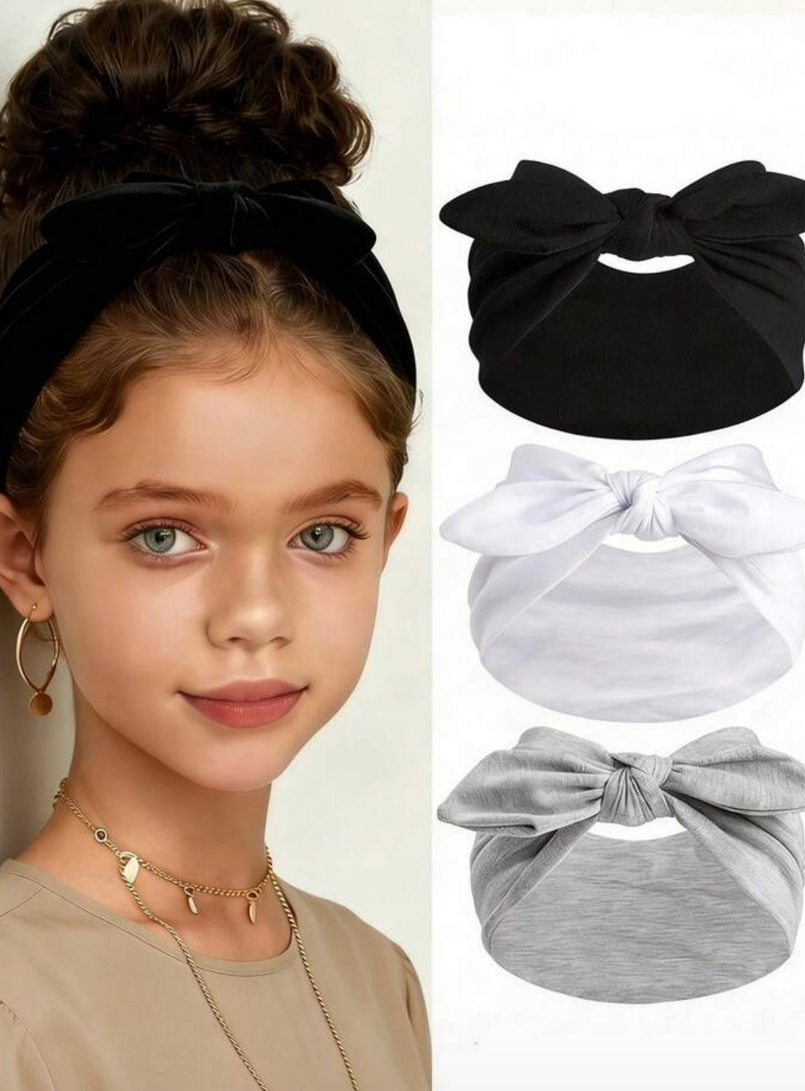 Teens 3pc Set Bowknot Headbands